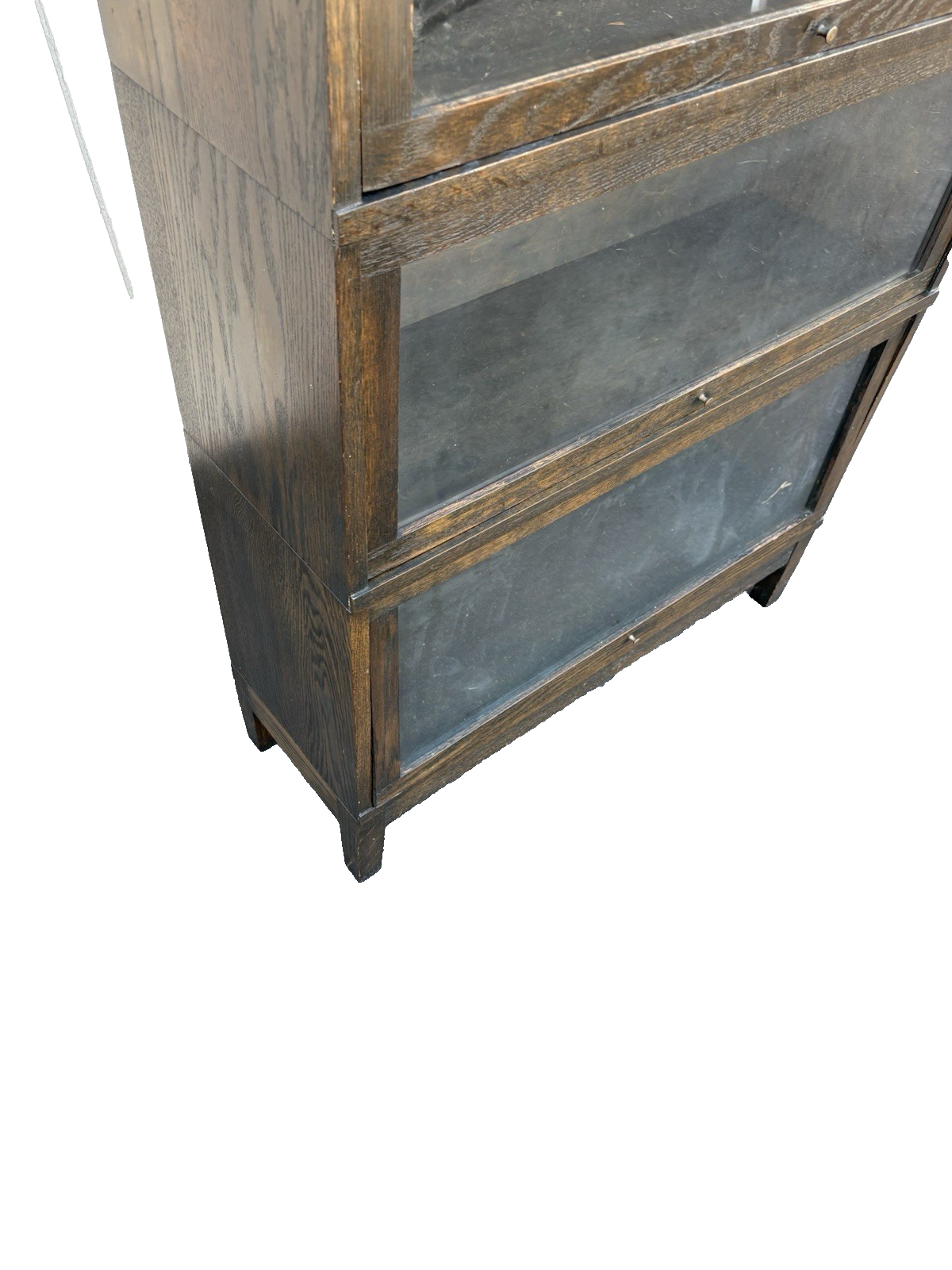 66879 Mission Style 4 section Oak Stacker Stacking Bookcase.