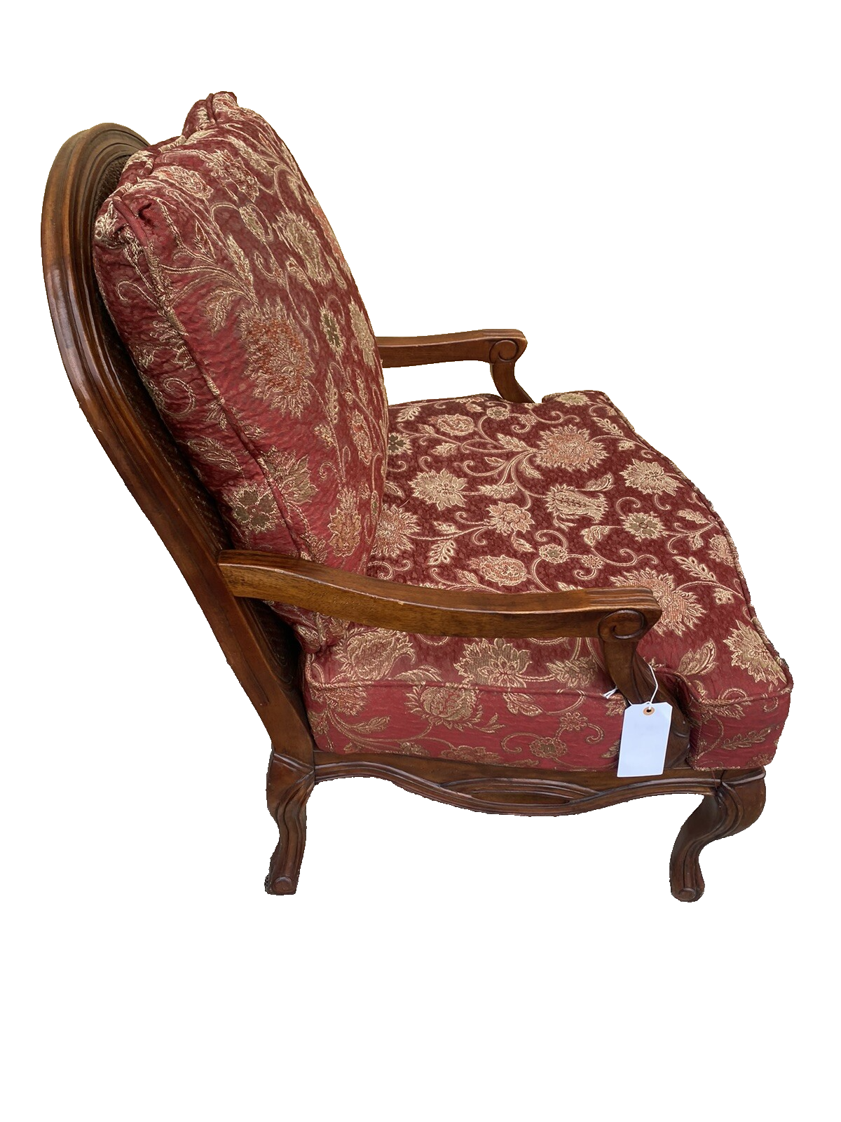 65401   Mealeys Furniture French Country Bergere Armchair w/ Stool