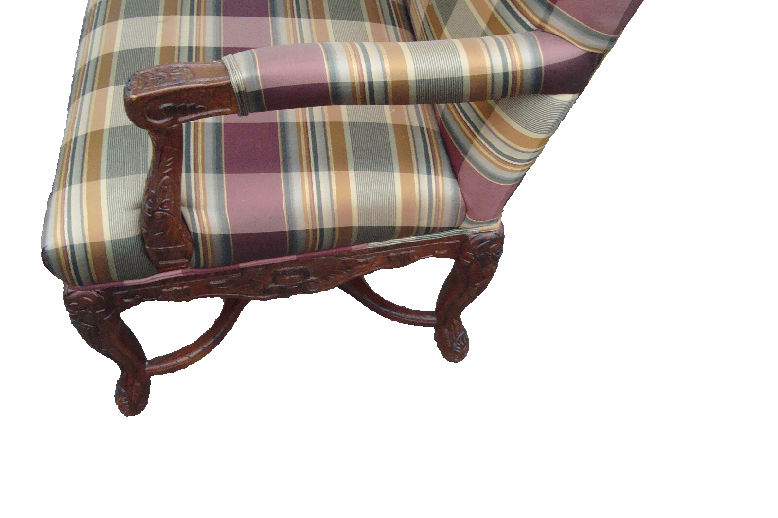 60783  Quality Carved Bergere Armchair Chair