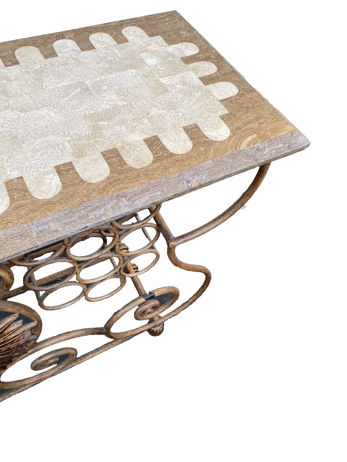 65973 Quality Wrought Iron Wine Rack Sideboard Server