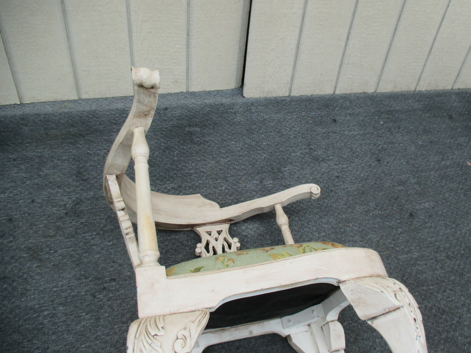 63183 Decorator Shabby Chippendale Corner Chair Chippendale Claw Feet