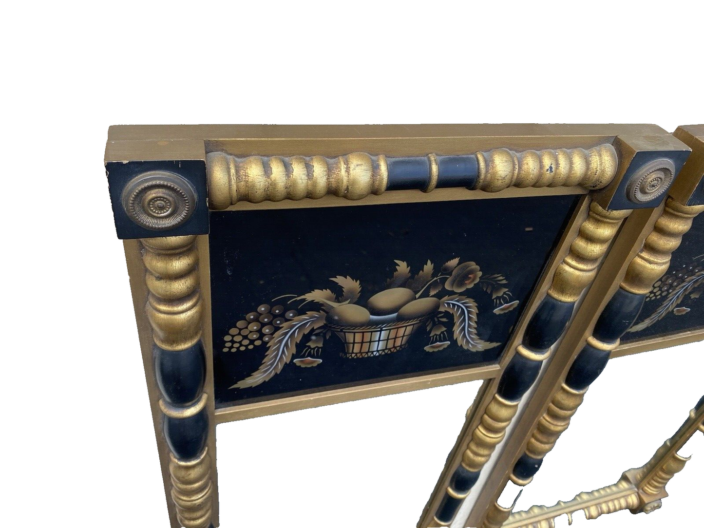 64687 PAIR of  Hitchcock Stenciled  Mirrors