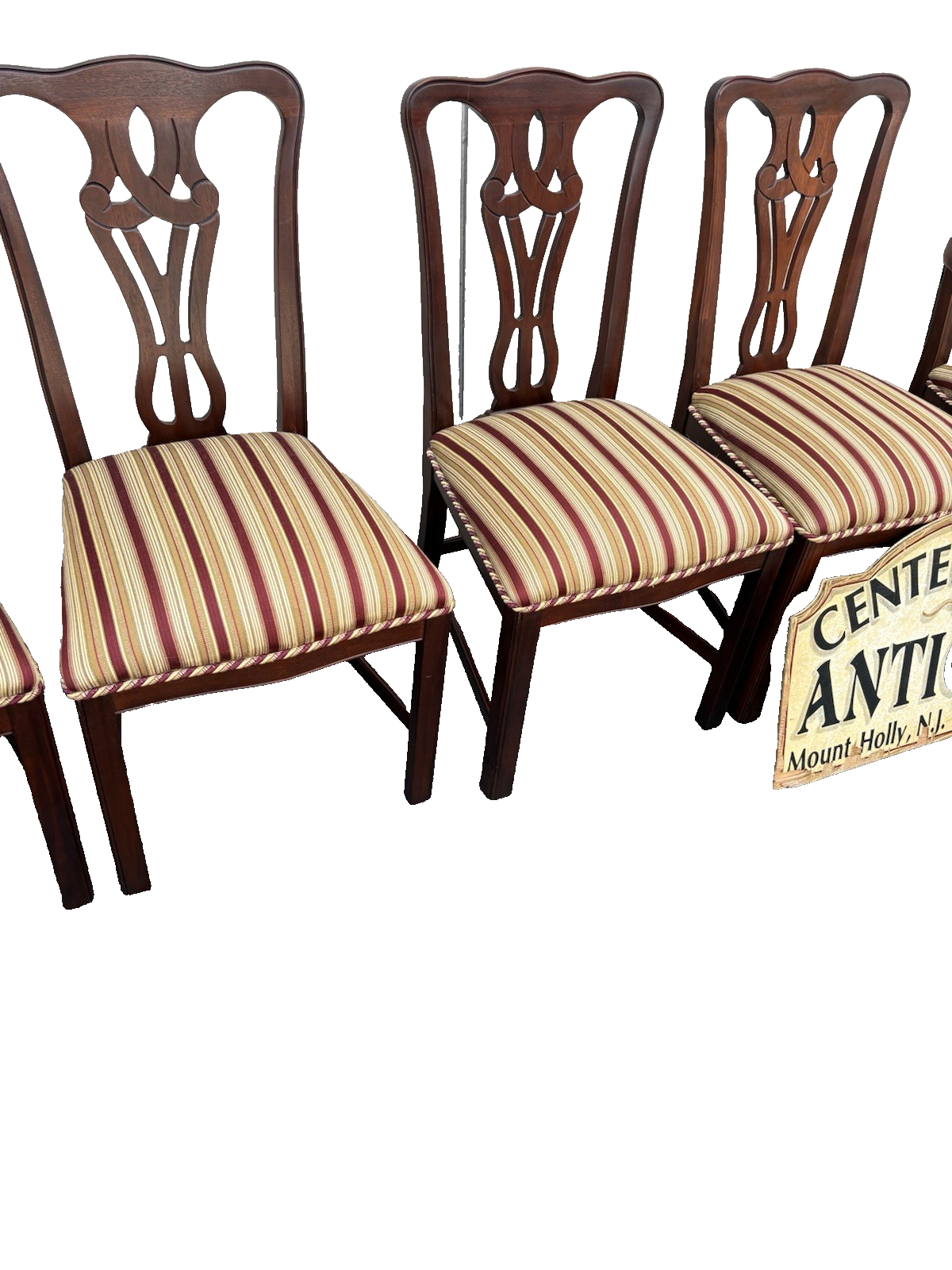 66986 Set of 10 DAVIS Furniture Mahogany Dining Chairs Chair s