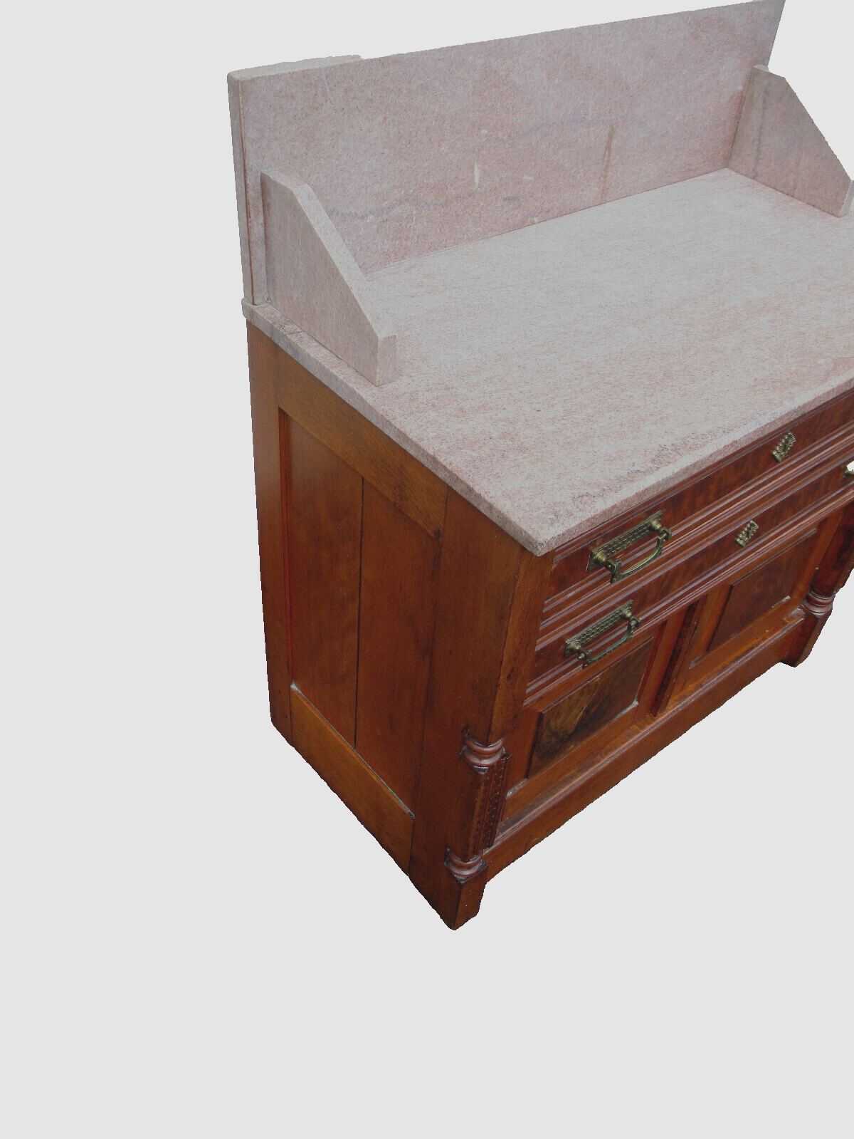 63604 Antique Victorian Walnut Washstand Chest Dresser