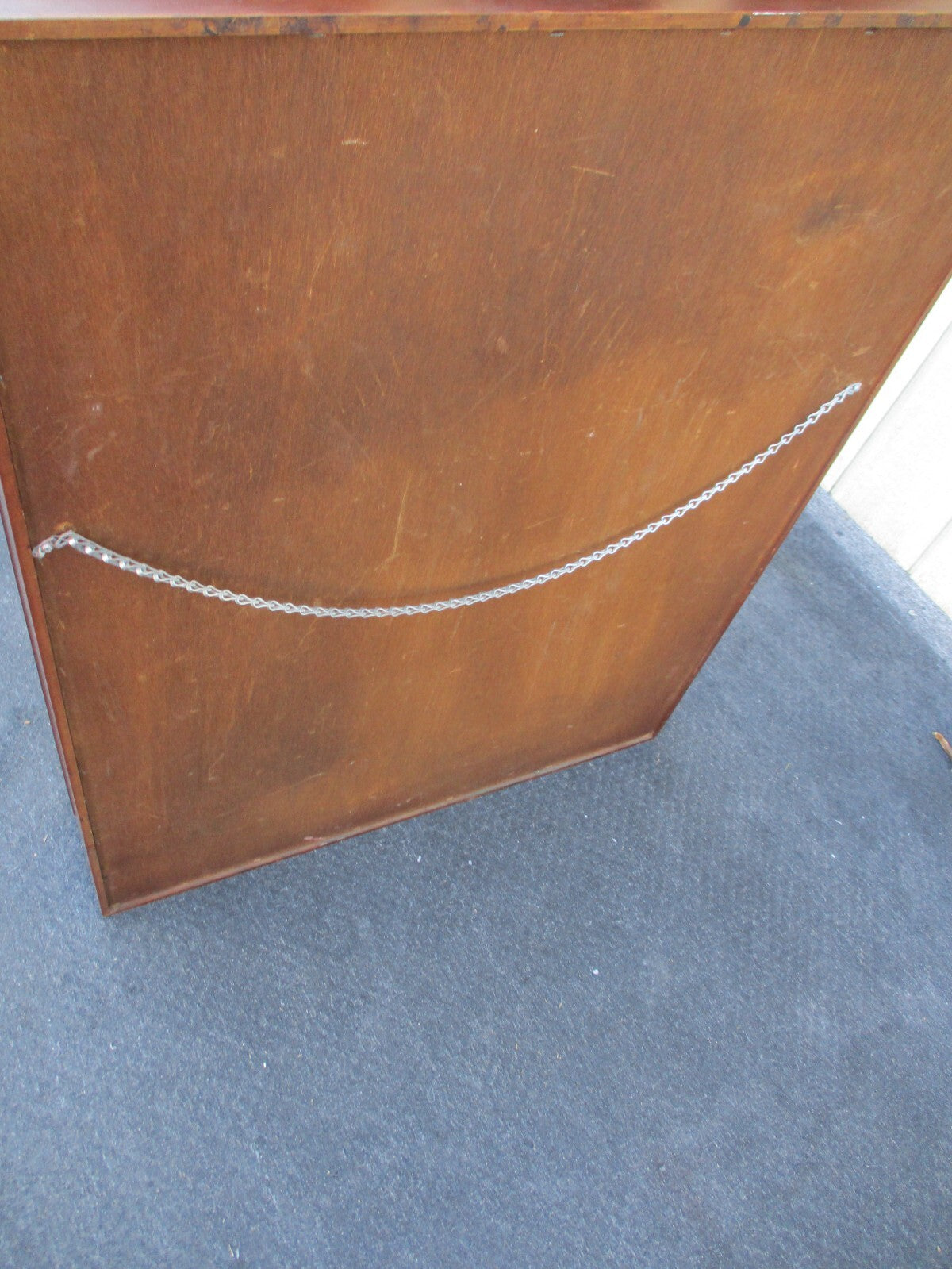 63840   Solid Mahogany Whatnot Wall Shelf Curio