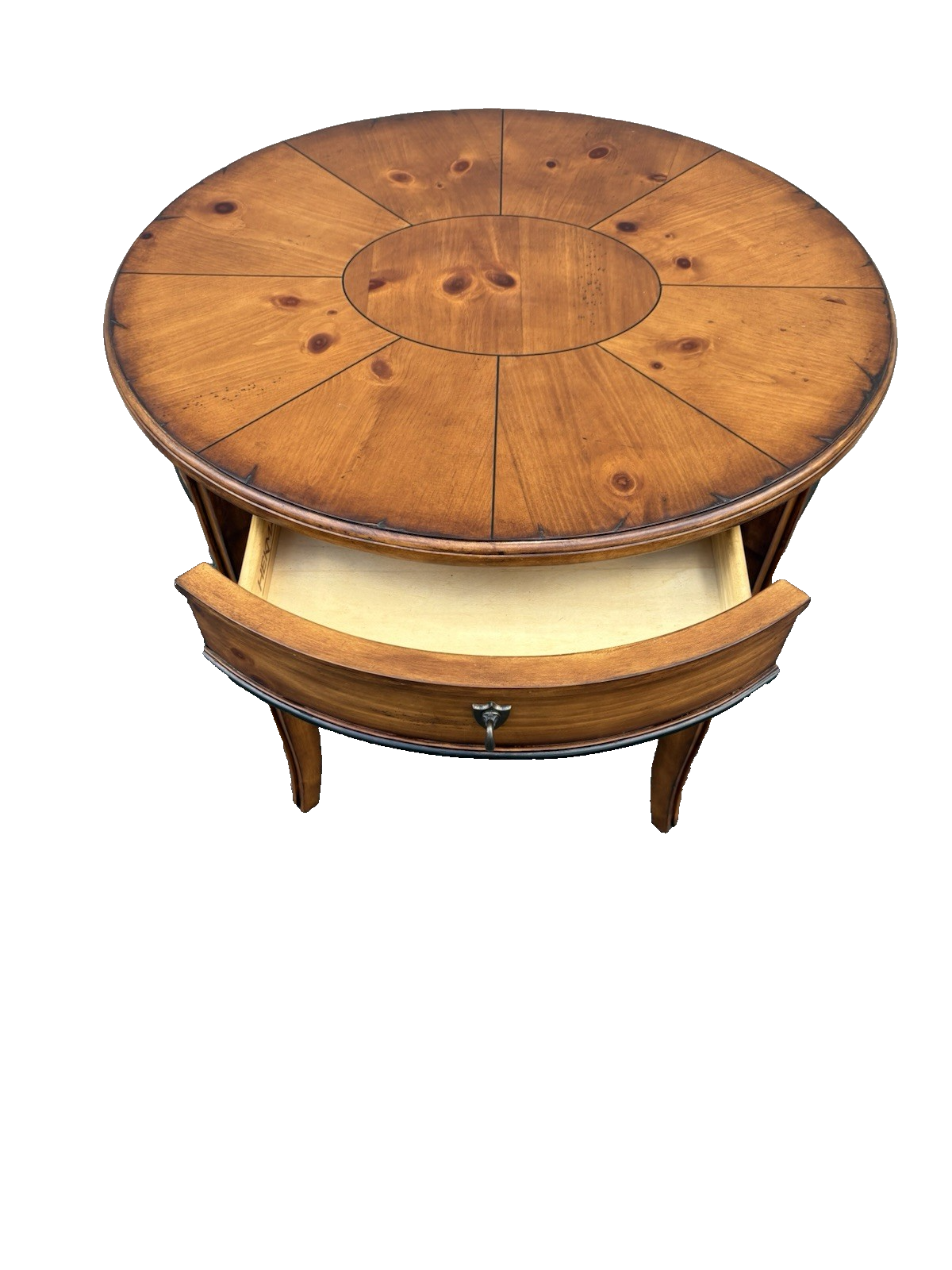 66963 Oval HEKMAN Furniture Lamp Table Stand w/ Drawer