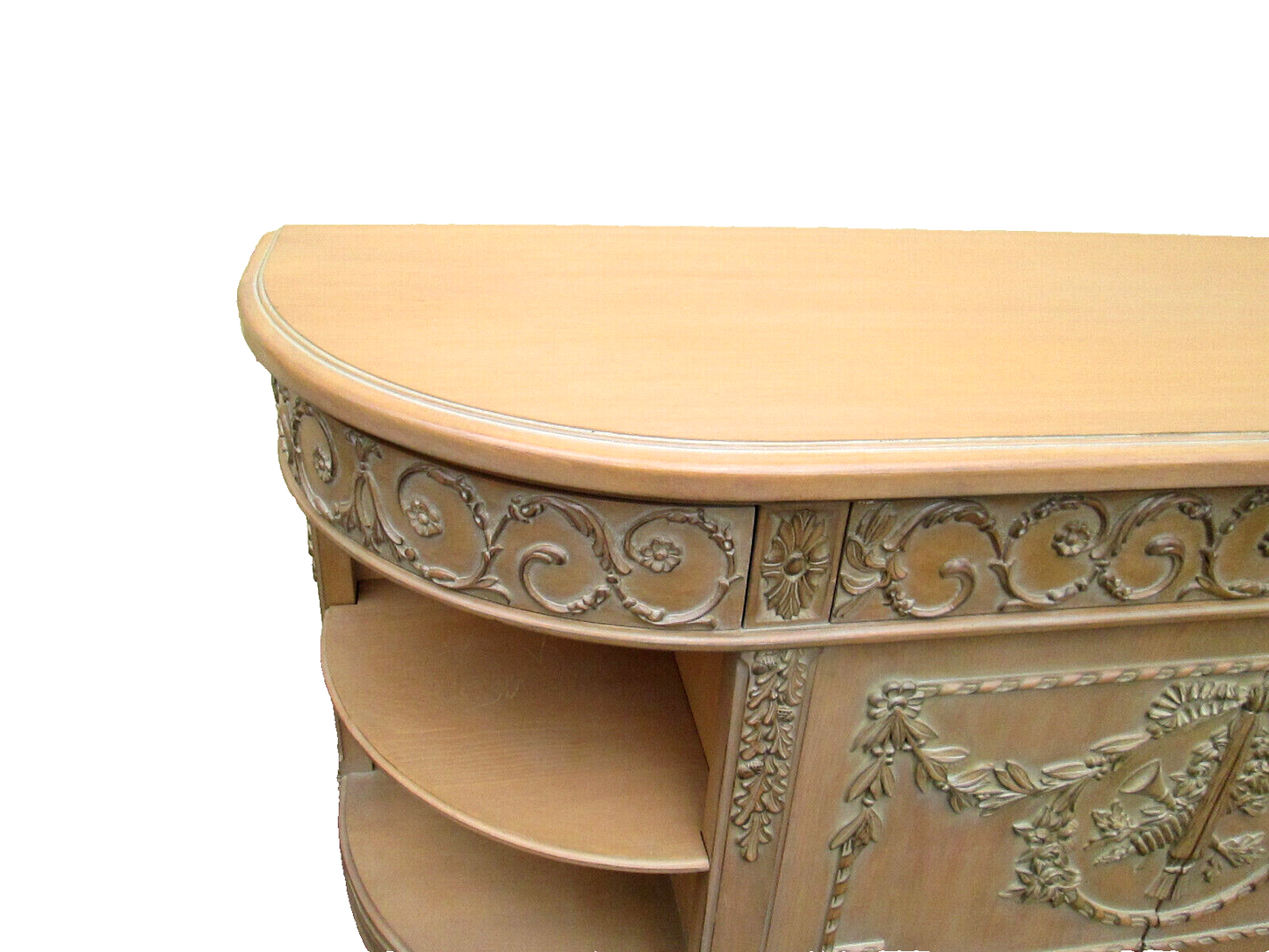 58310  ROSSI BROTHERS CUSTOM CABINET MAKERS PHILADELPHIA CARVED SERVER CABINET