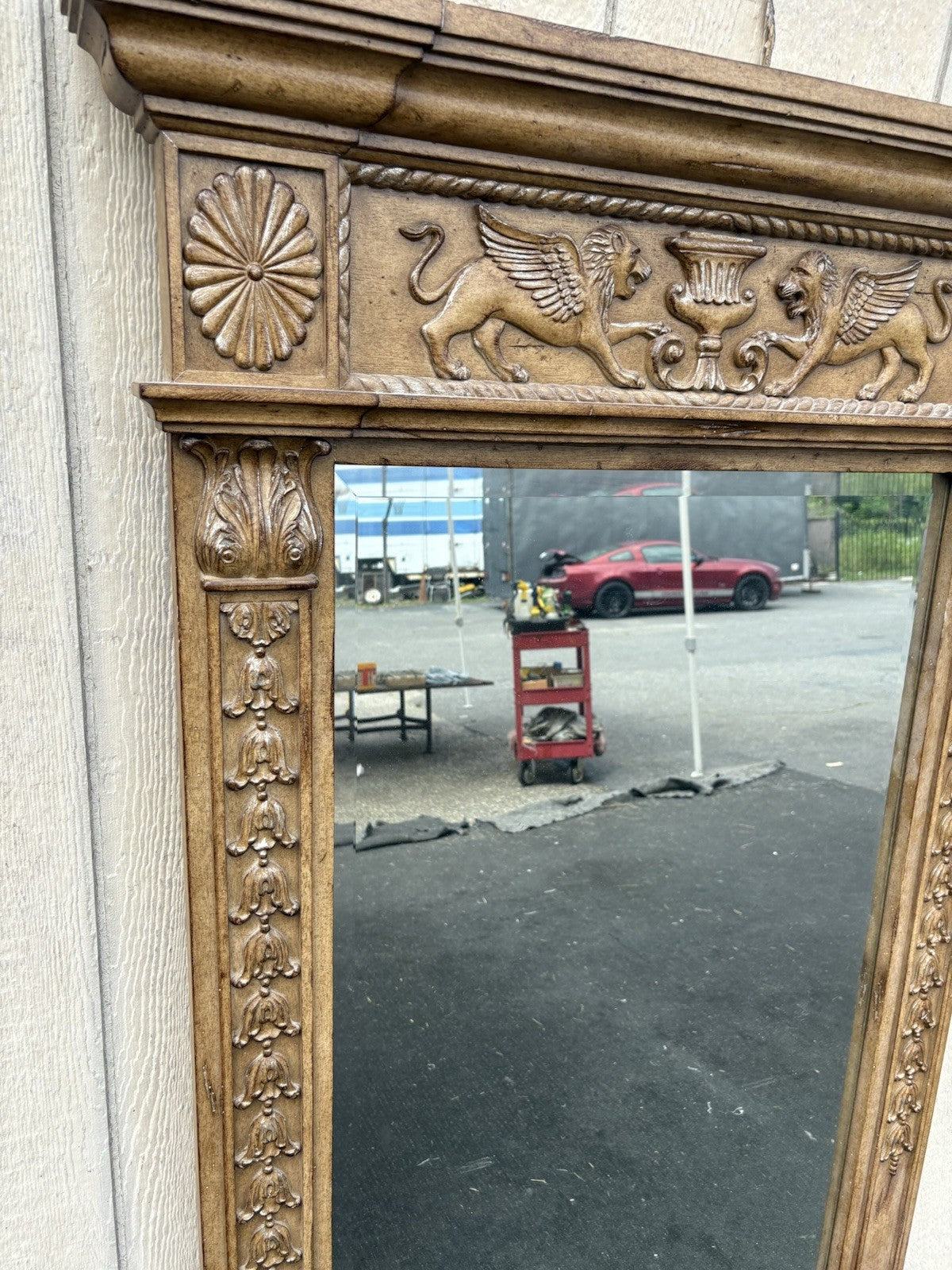 66851  Decorator Large Gryphon Accent Mirror