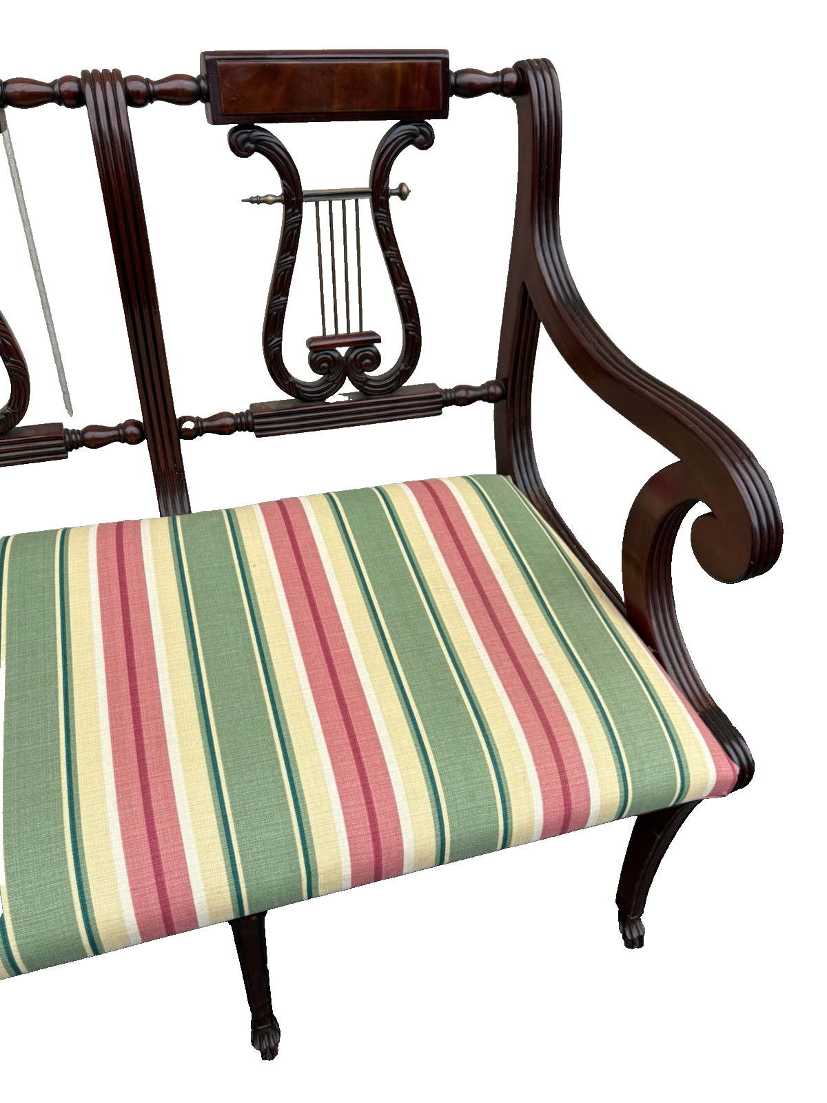 66826  Mahogany Settee Loveseat  Couch Chair