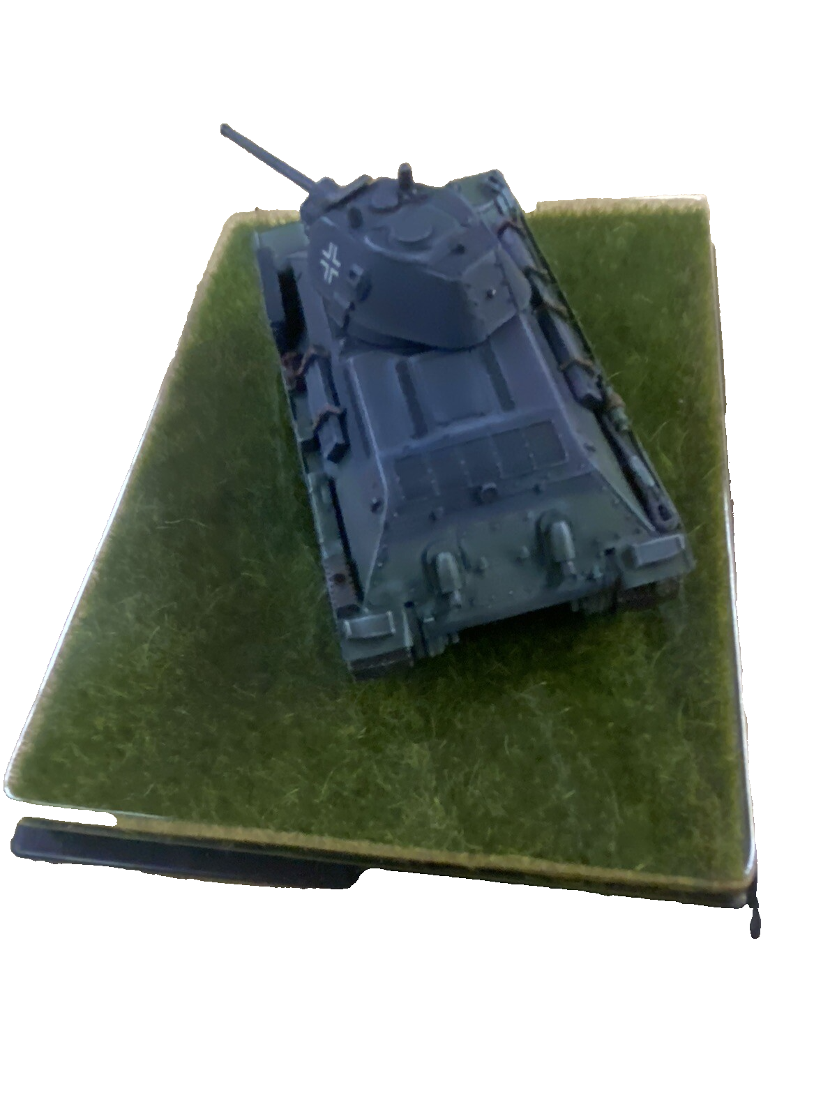 ES 50: Grouping of    4 Miltary  Tanks in Showcase    4 3/4" x 3 3/4" x 2 1/2"H