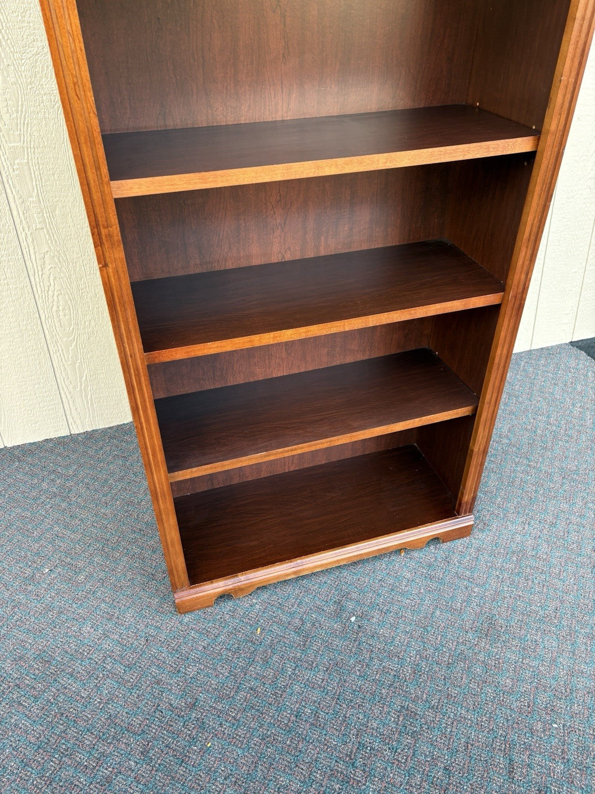 67136 Cherry Open Bookcase Storage Cabinet