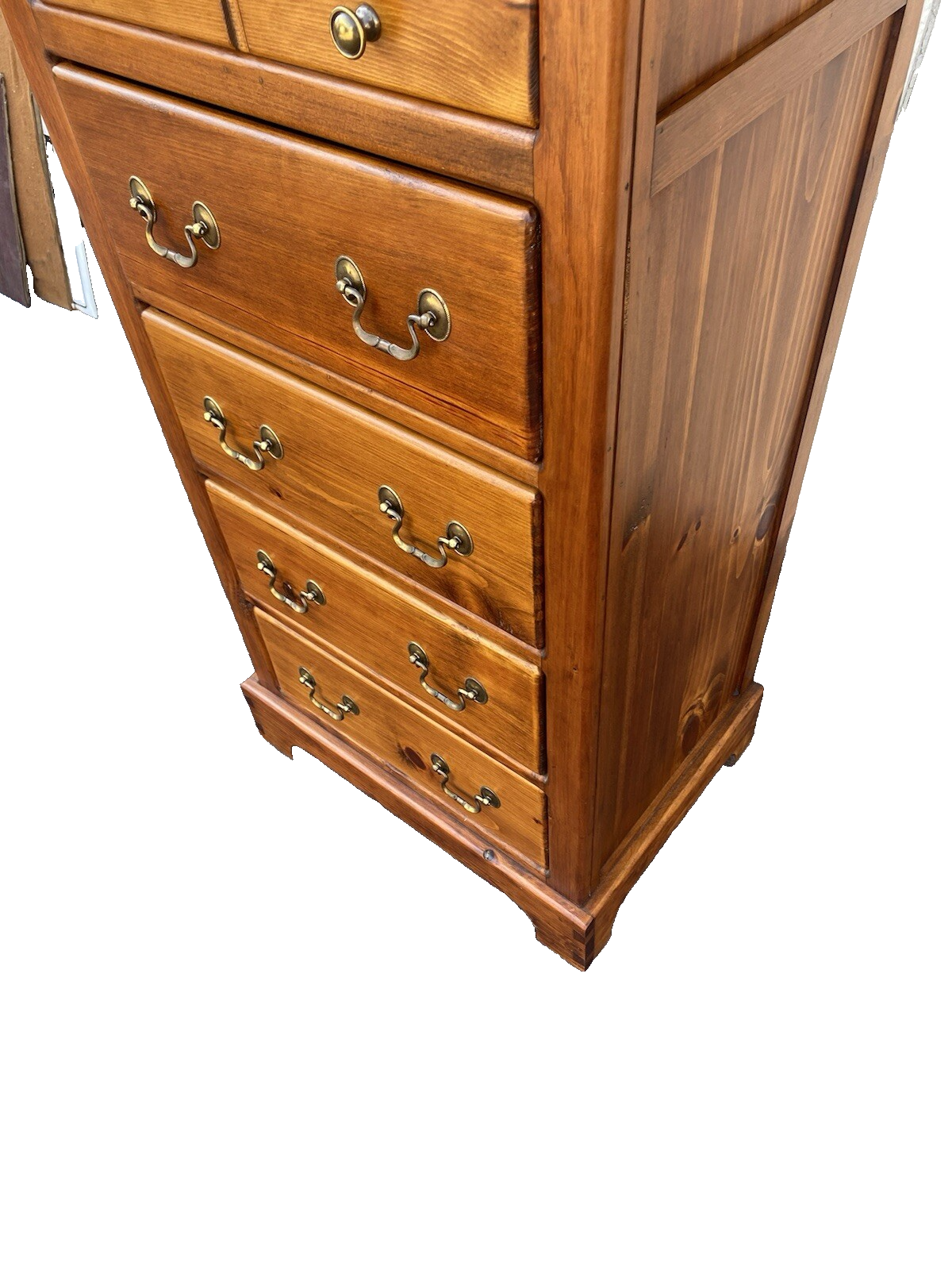 65846 Pine Lingerie High Chest Dresser