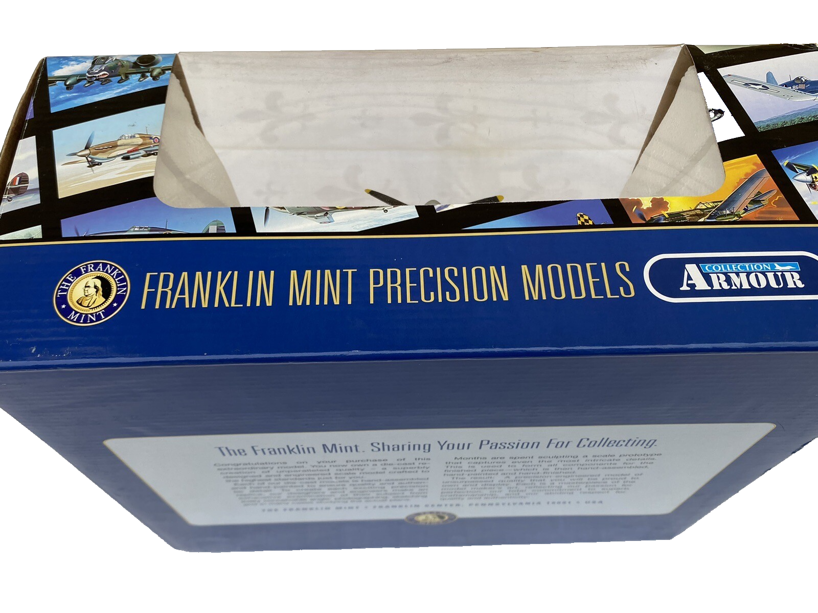 ES 61 :   FRANKLIN MINT EAST INDIA Squadron Spitfire FMTM with box