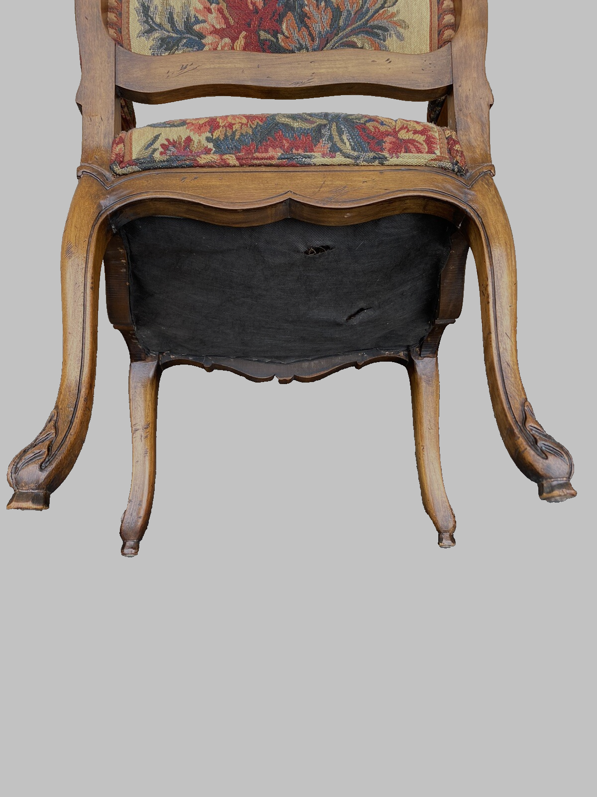 65425   Pair French Country Bergere Armchair Chair