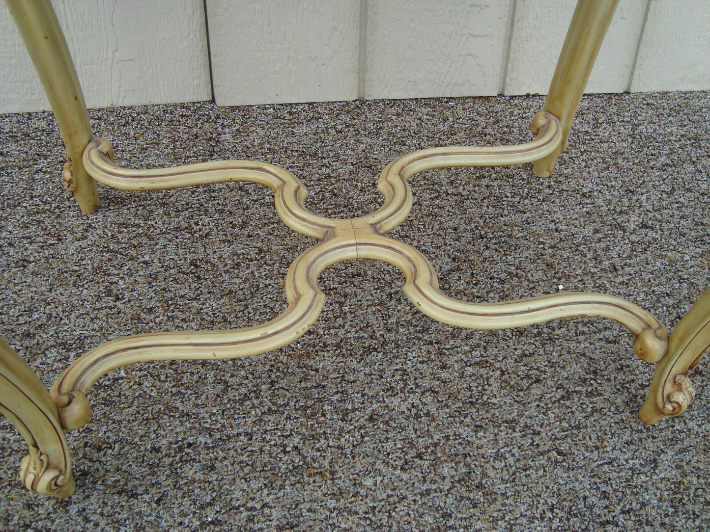 59969 QUALITY Satinwood Lamp Table Stand w Orignal Factory Painted Base