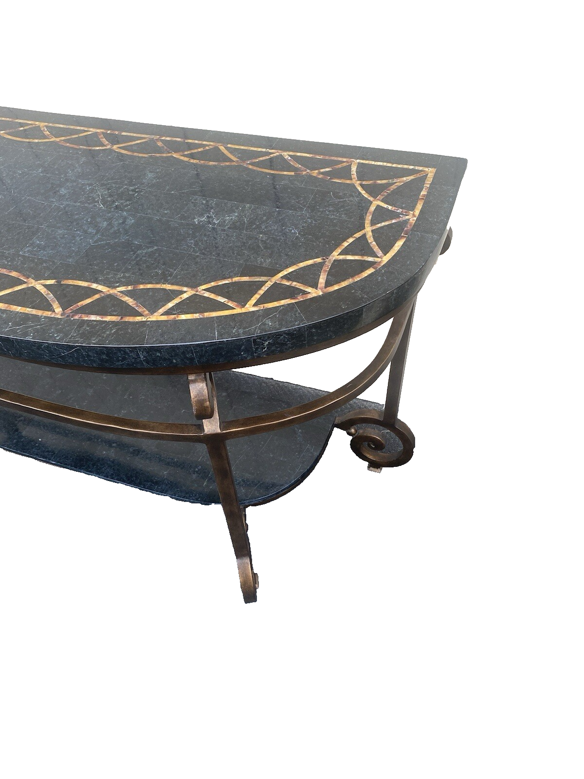 65584 Decorator  Marble Top Console Table Stand Sideboard Server