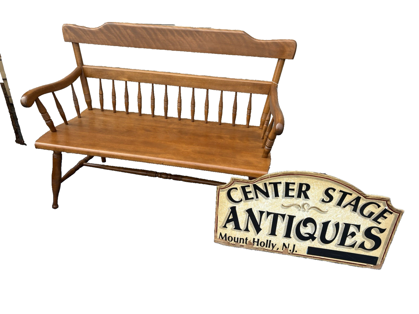 65774 Ethan Allen Maple Settee Bench