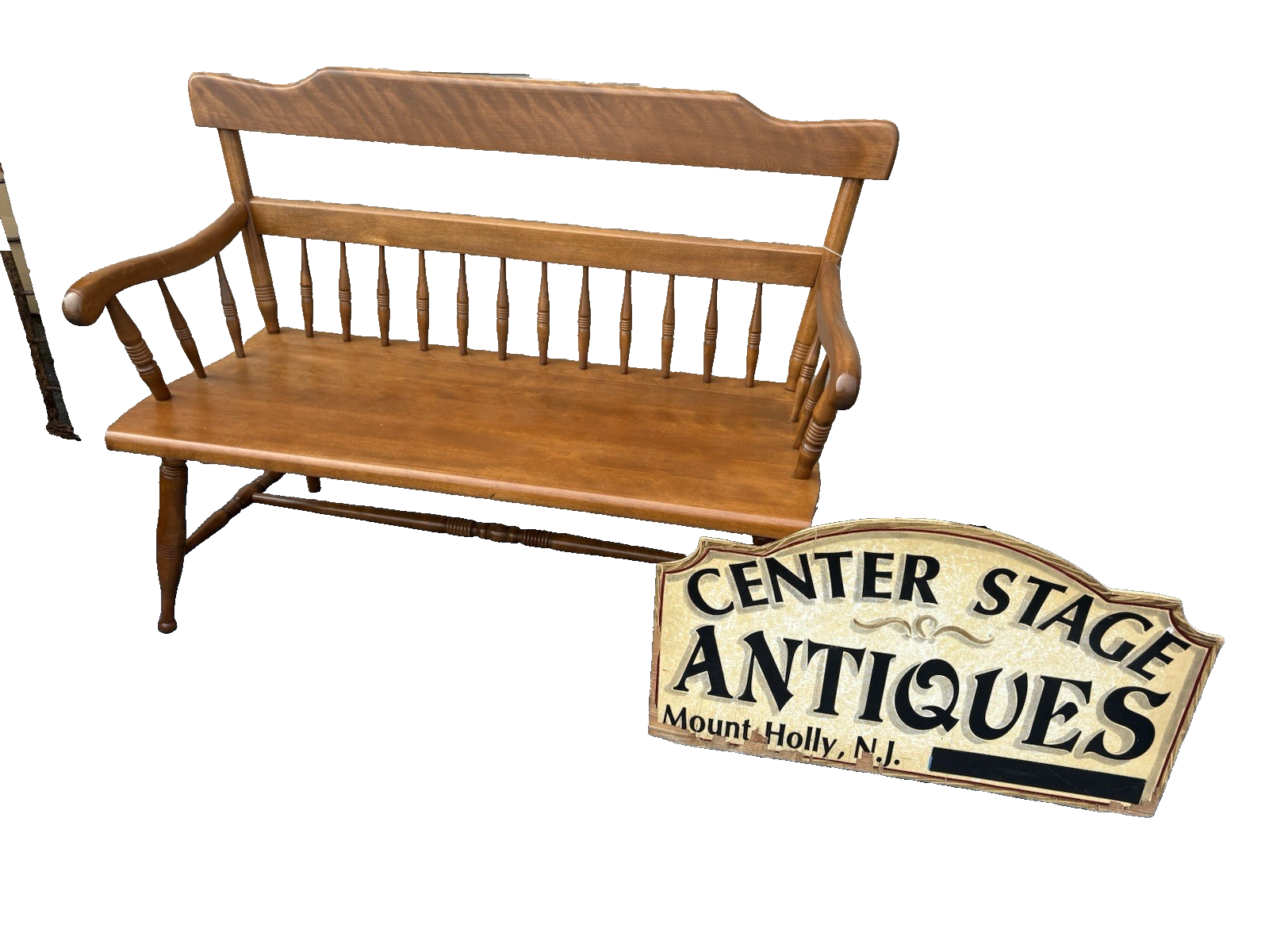 65774 Ethan Allen Maple Settee Bench