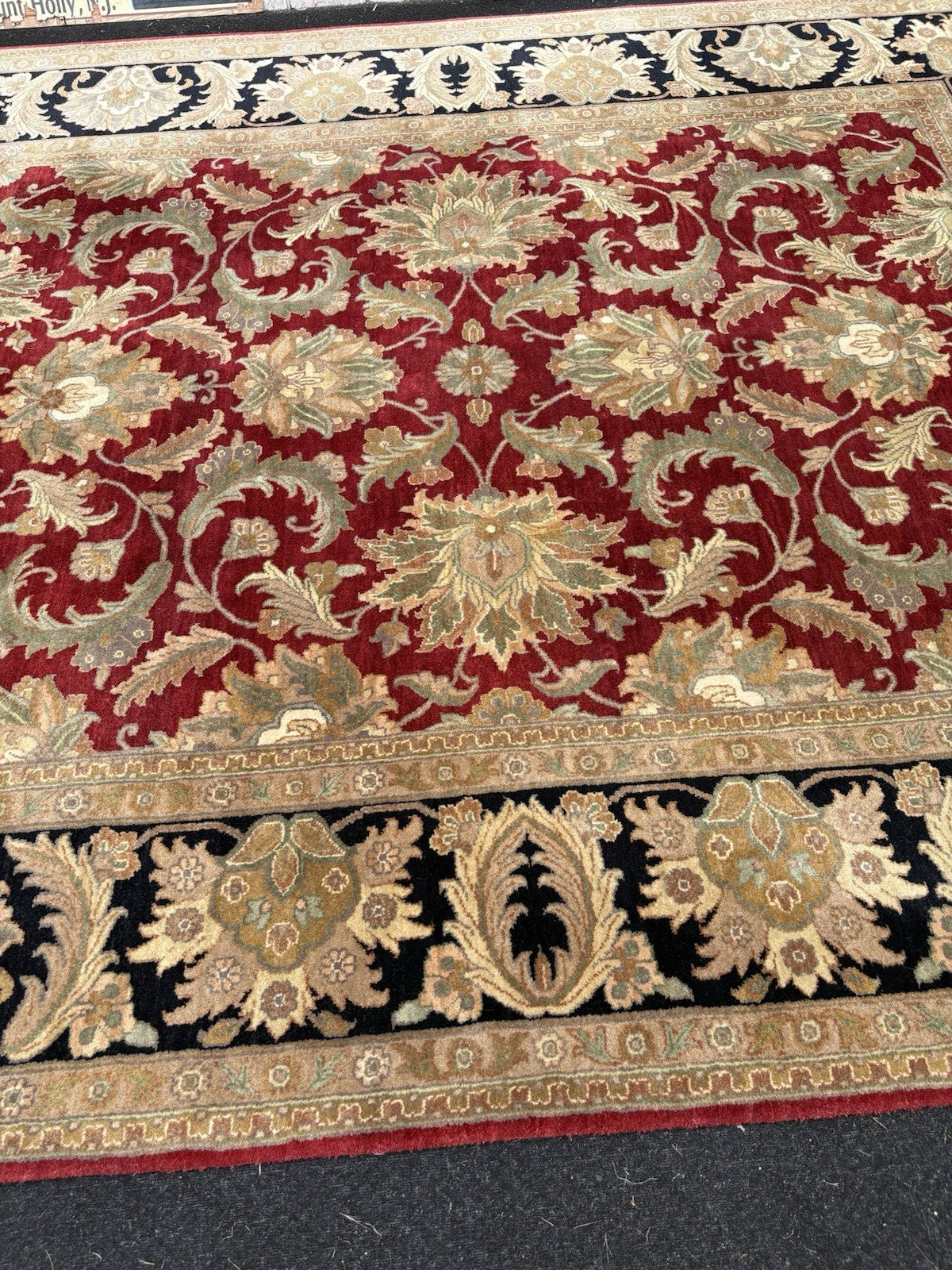 00001 Large Machine Made Oriental  Wool Rug Carpet