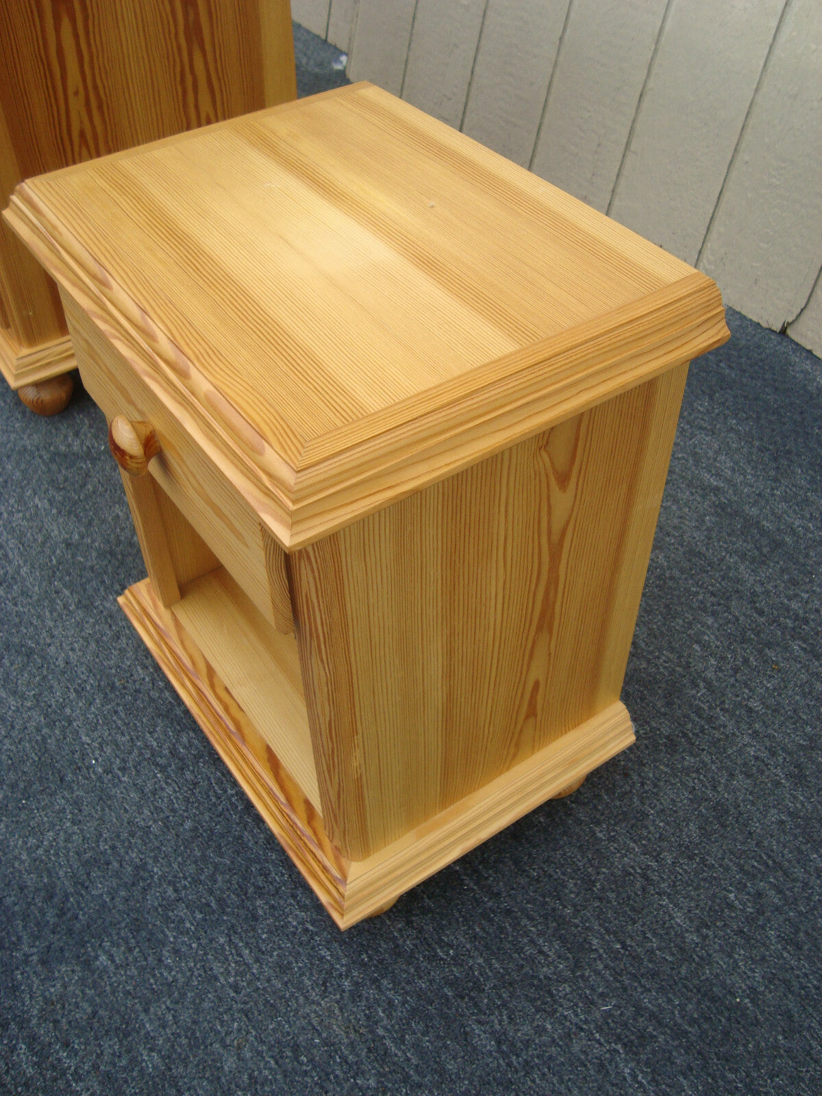 61638  Pine Nightstand End Table Stand