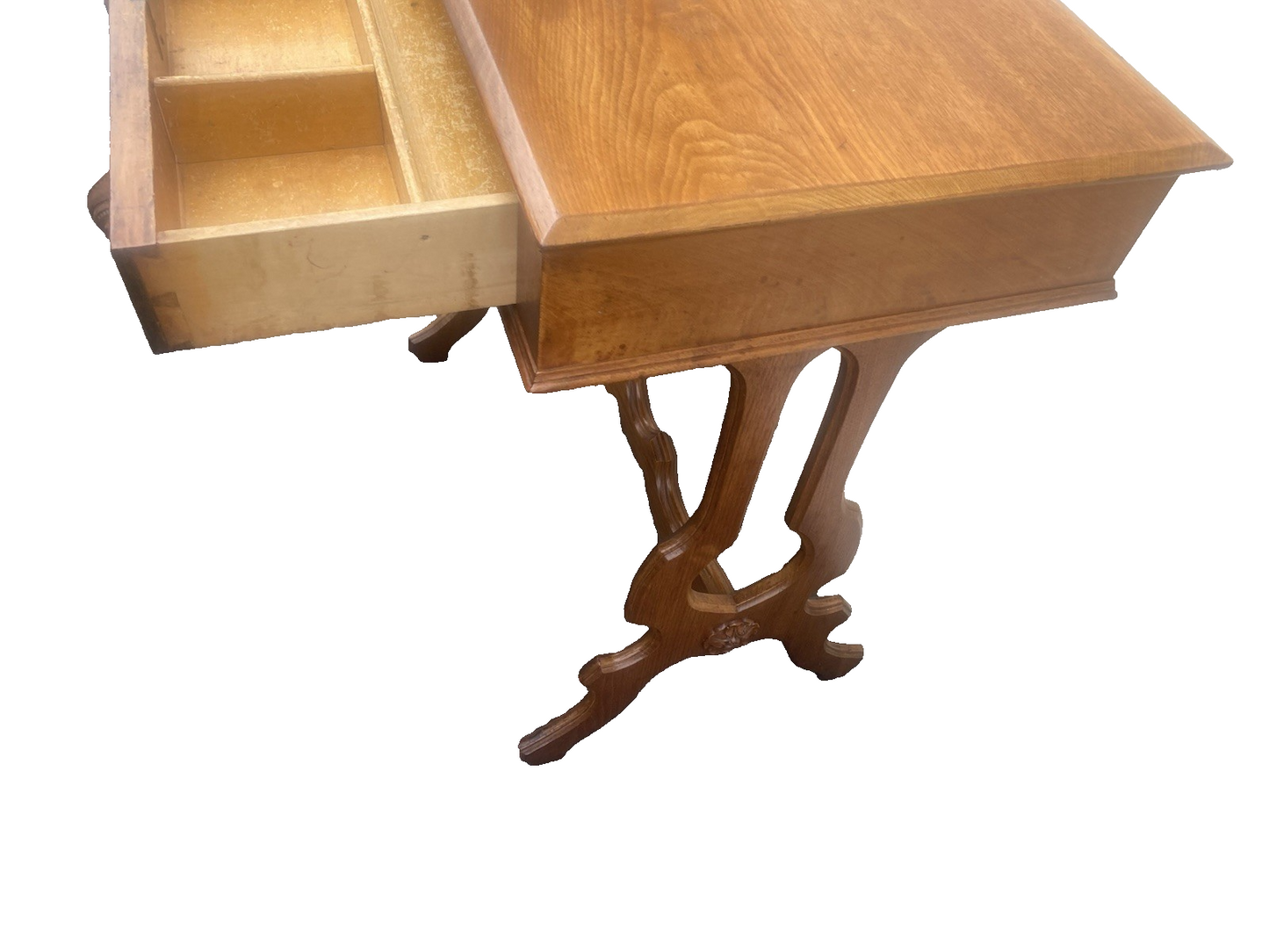 66588 Antique Walnut Victorian Lamp Table Stand