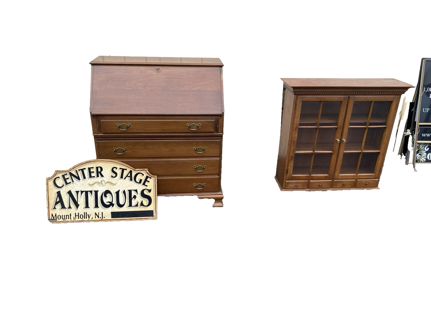 66506 Pennsylvania House Secretary Desk w/ Bookcase top