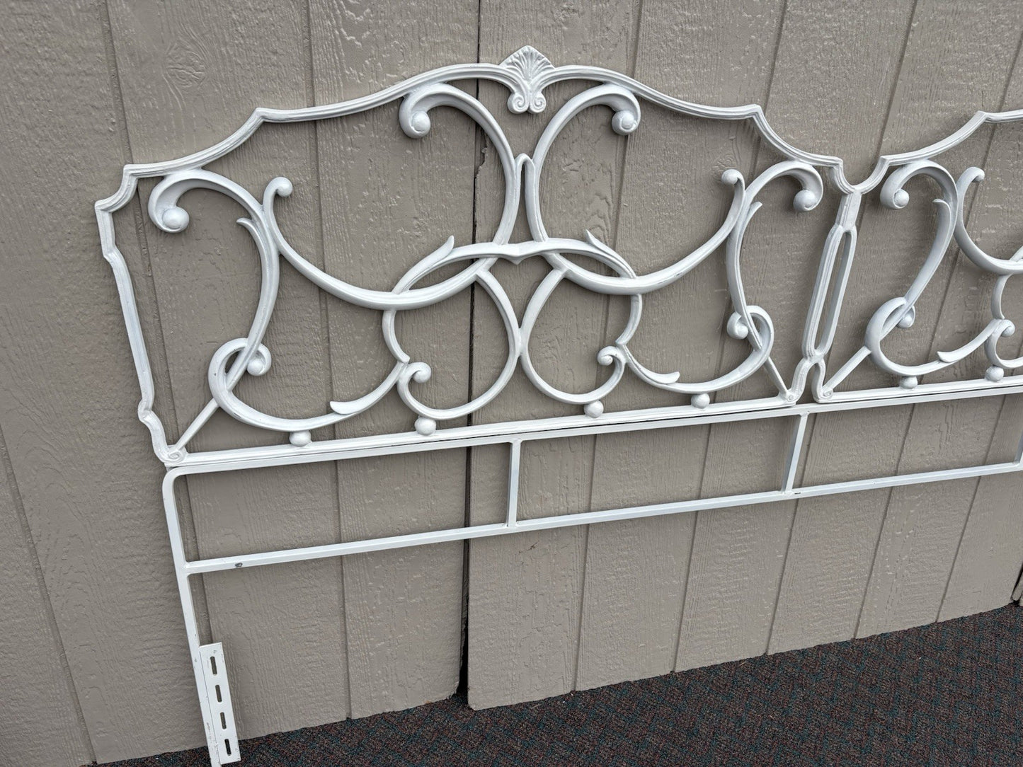 67185 KING Size Metal Decorator Headboard Bed