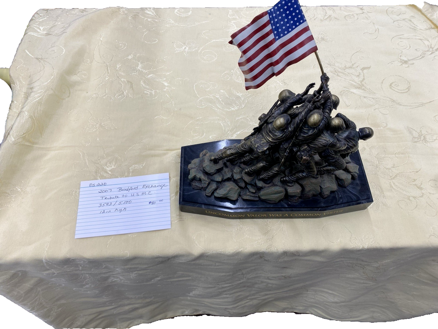 ES 420: Uncommon Valor Was A Common Virtue Statue 2007 Bradford Exchange