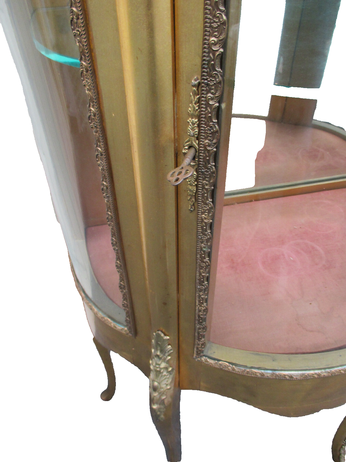 62511   Gold Decorator Curio Cabinet Etergie China Cabinet