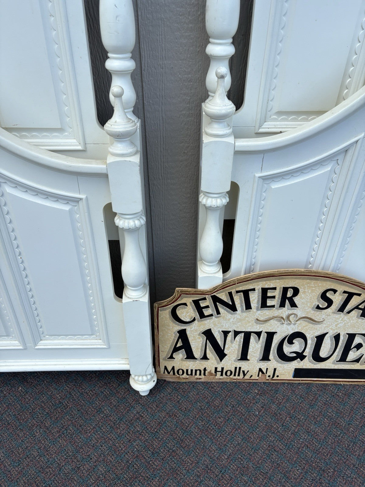 66996 Pair Twin Size Modern Bed s with Factory Finish