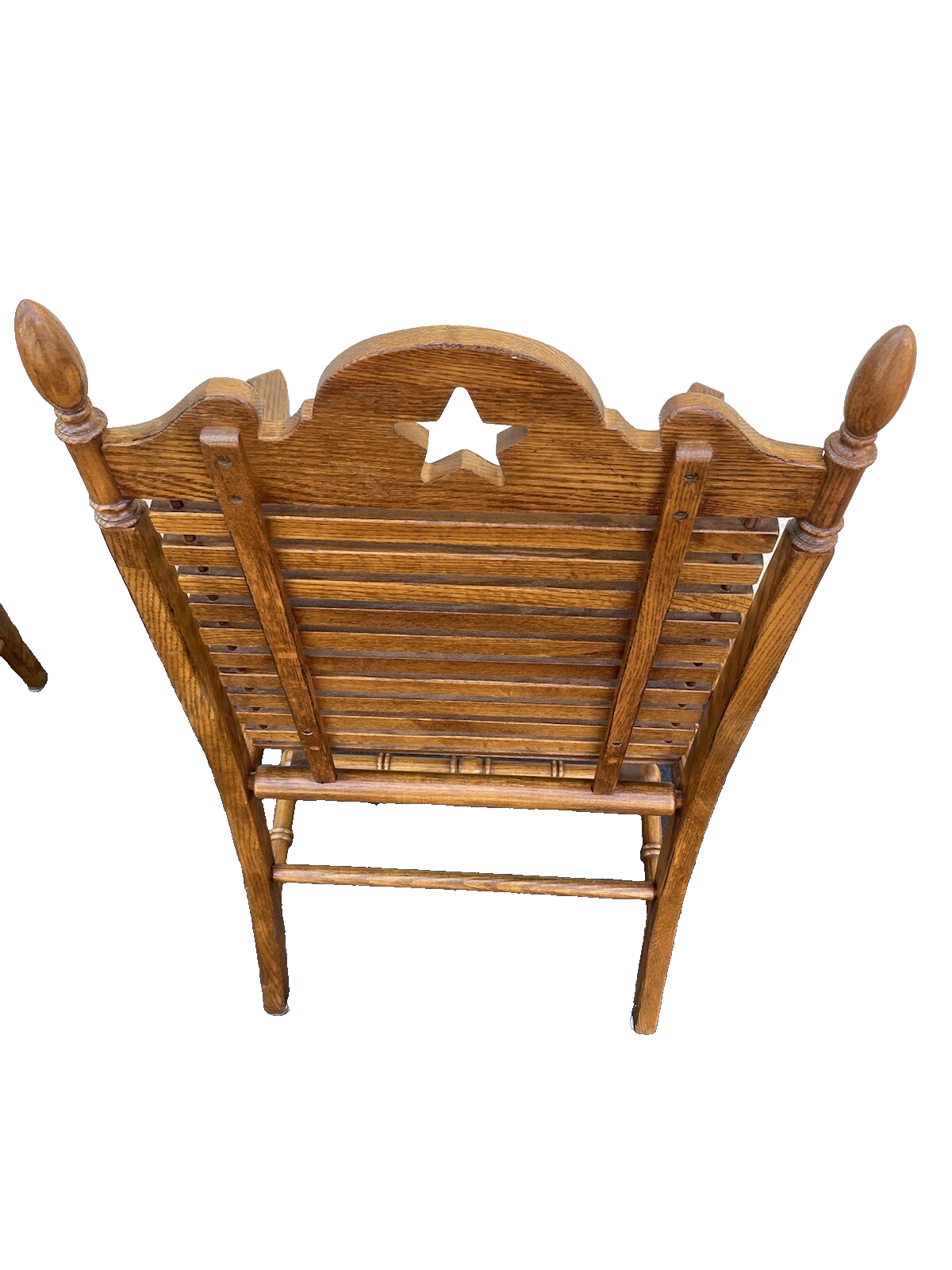 65524 Pair Oak Slate seat Chairs Chair s Armchairs