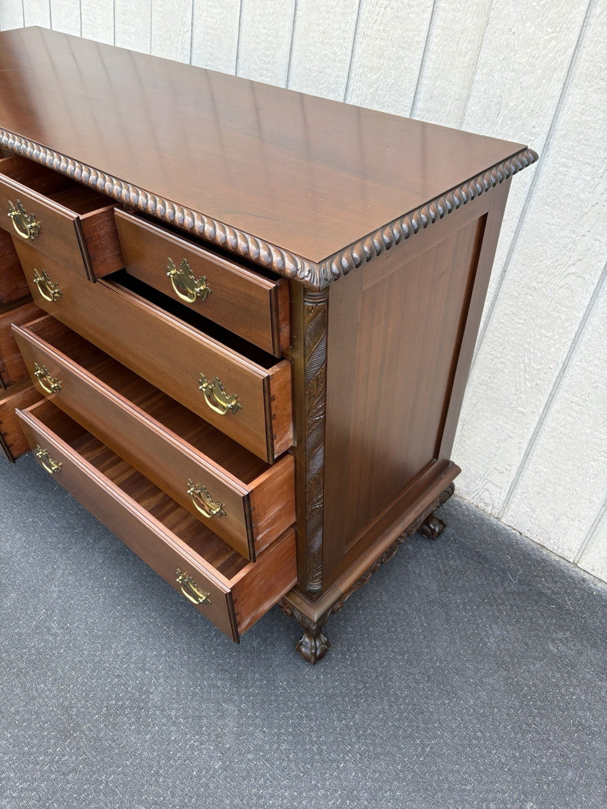 67006  Mahogany Feldenkreis ??  Dresser Chest with Claw Feet