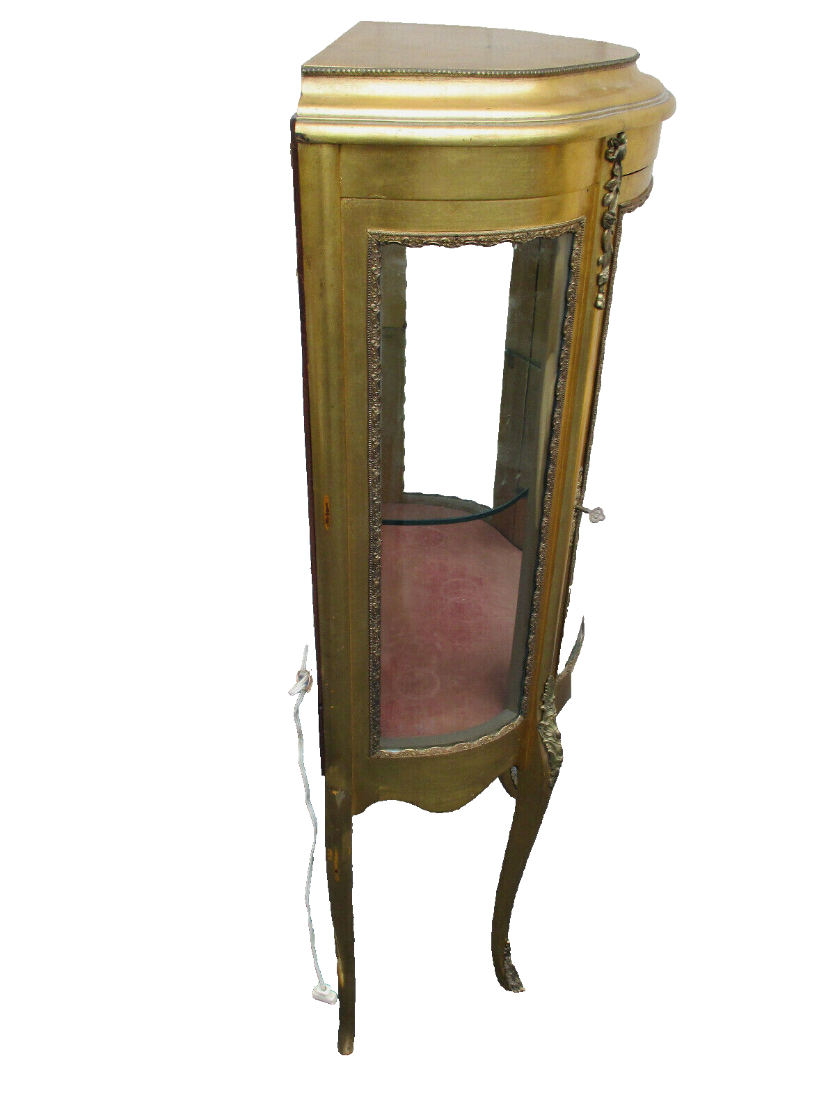 62511   Gold Decorator Curio Cabinet Etergie China Cabinet