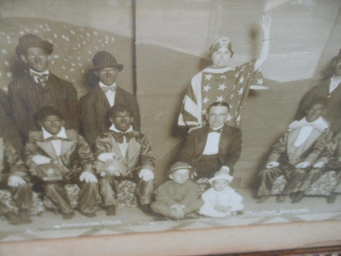 63141   ASCENSION CLUB J F MELDON 1916 Photo   Print  Minstrel Picture  