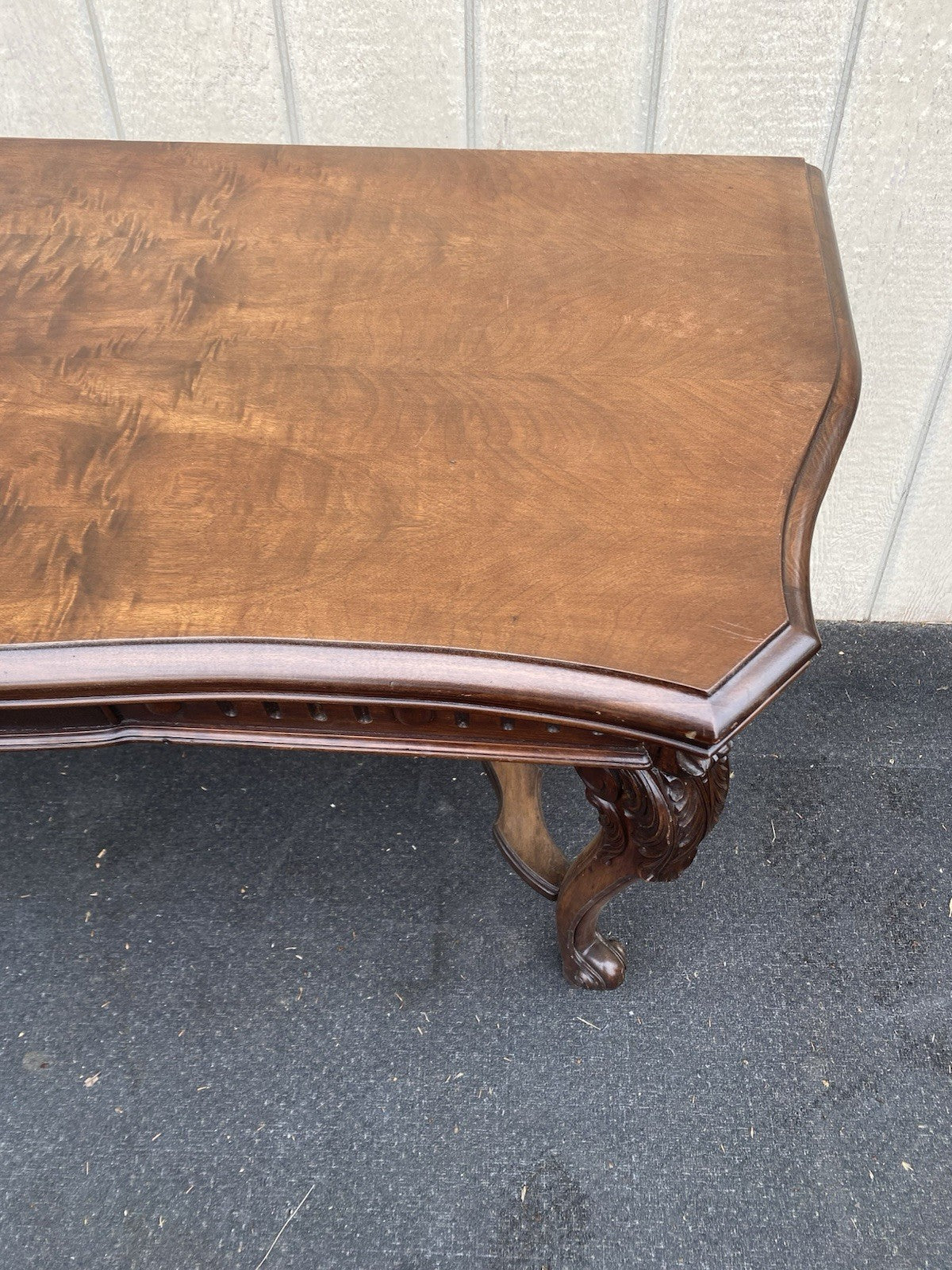 66609  Antique French Country Flip Top Dining Table Console Sofa Table