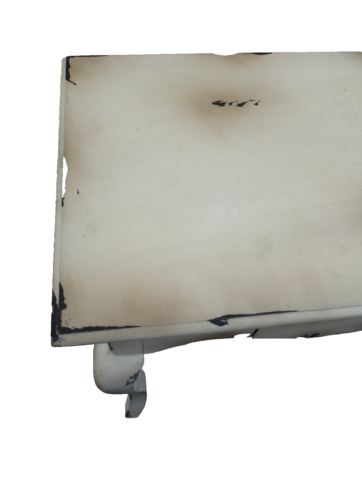 64249 Decorator White French Country Sofa Hall Table 