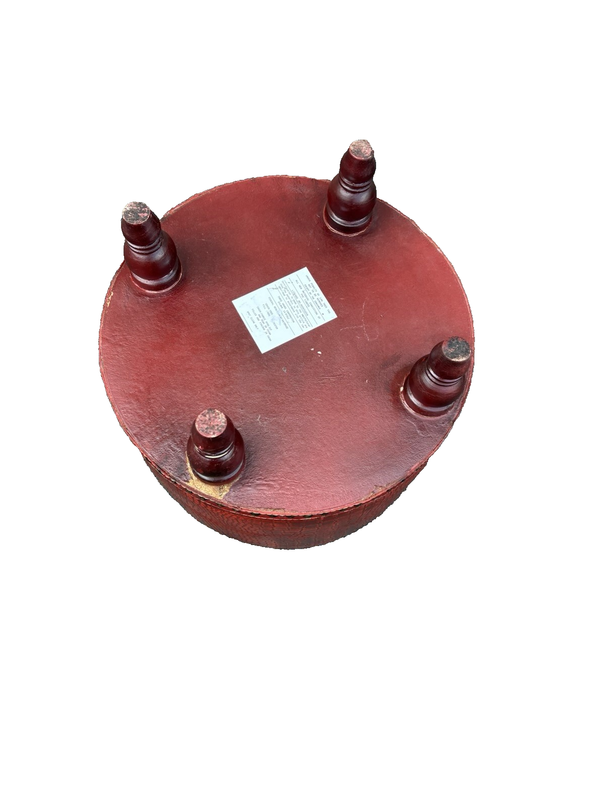 66940    LEATHER ??? Footstool Ottoman Stool