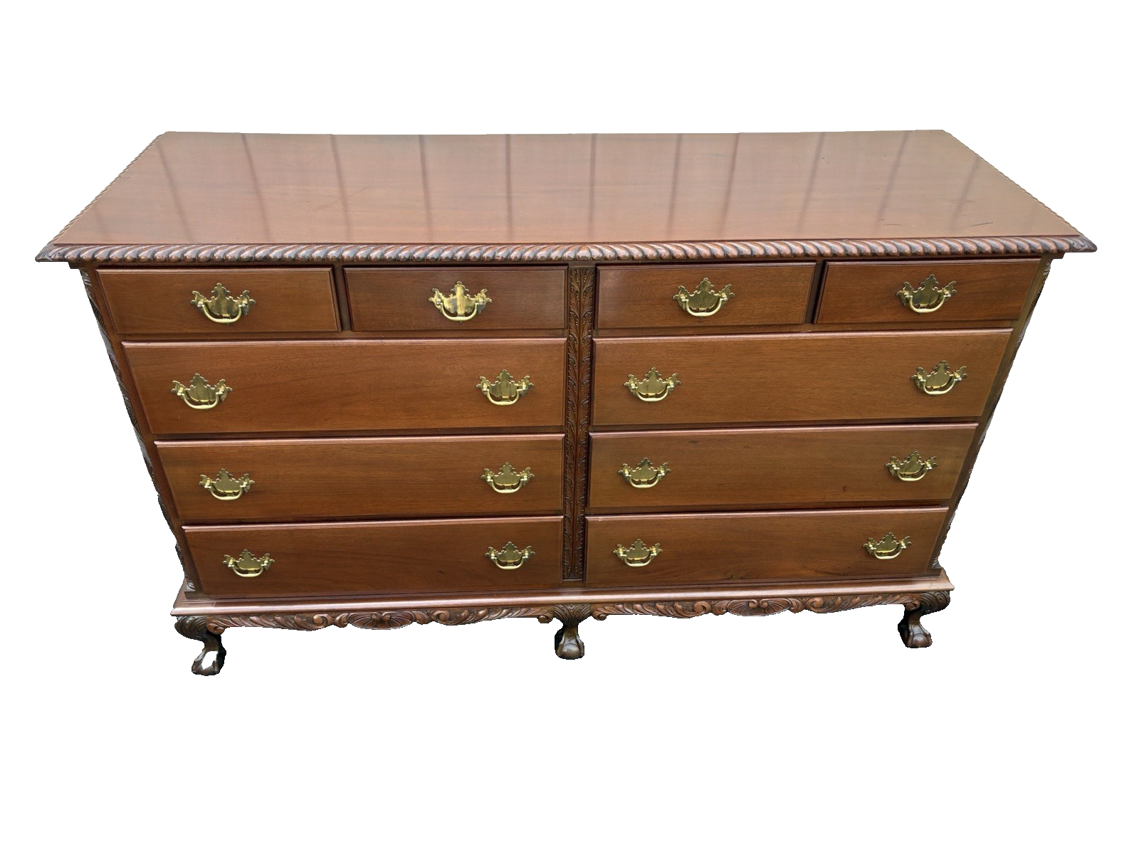 67006  Mahogany Feldenkreis ??  Dresser Chest with Claw Feet