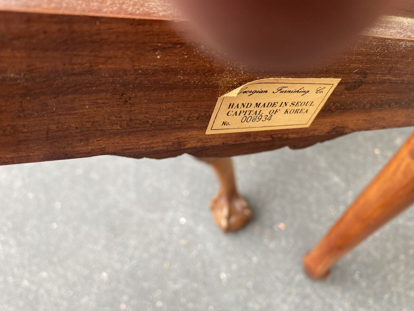 65823 Set of 8 GEORGIAN Furnishings  Solid Mahogany Dining Chairs