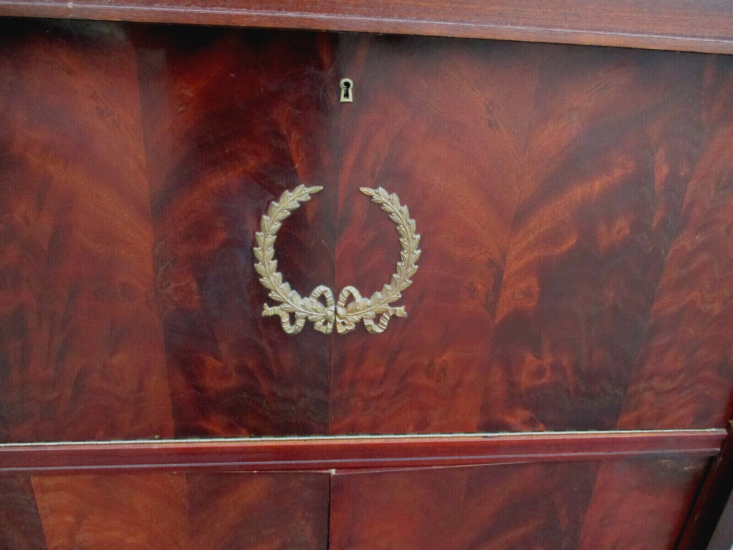 61211 Neo Classical Slant Front Desk Liquor Cabinet Bar