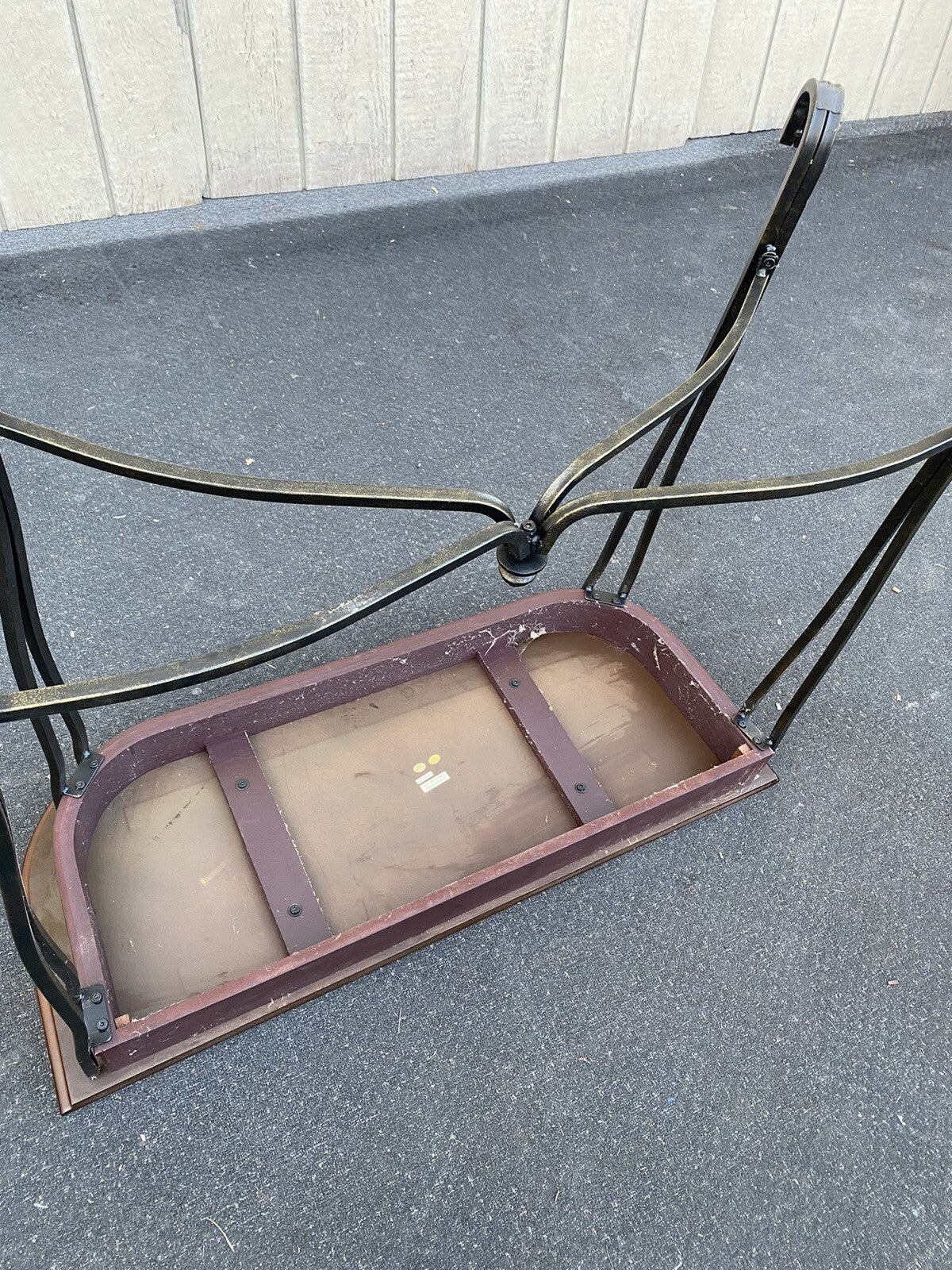 66096 Modern Console Hall Table Stand with iron base