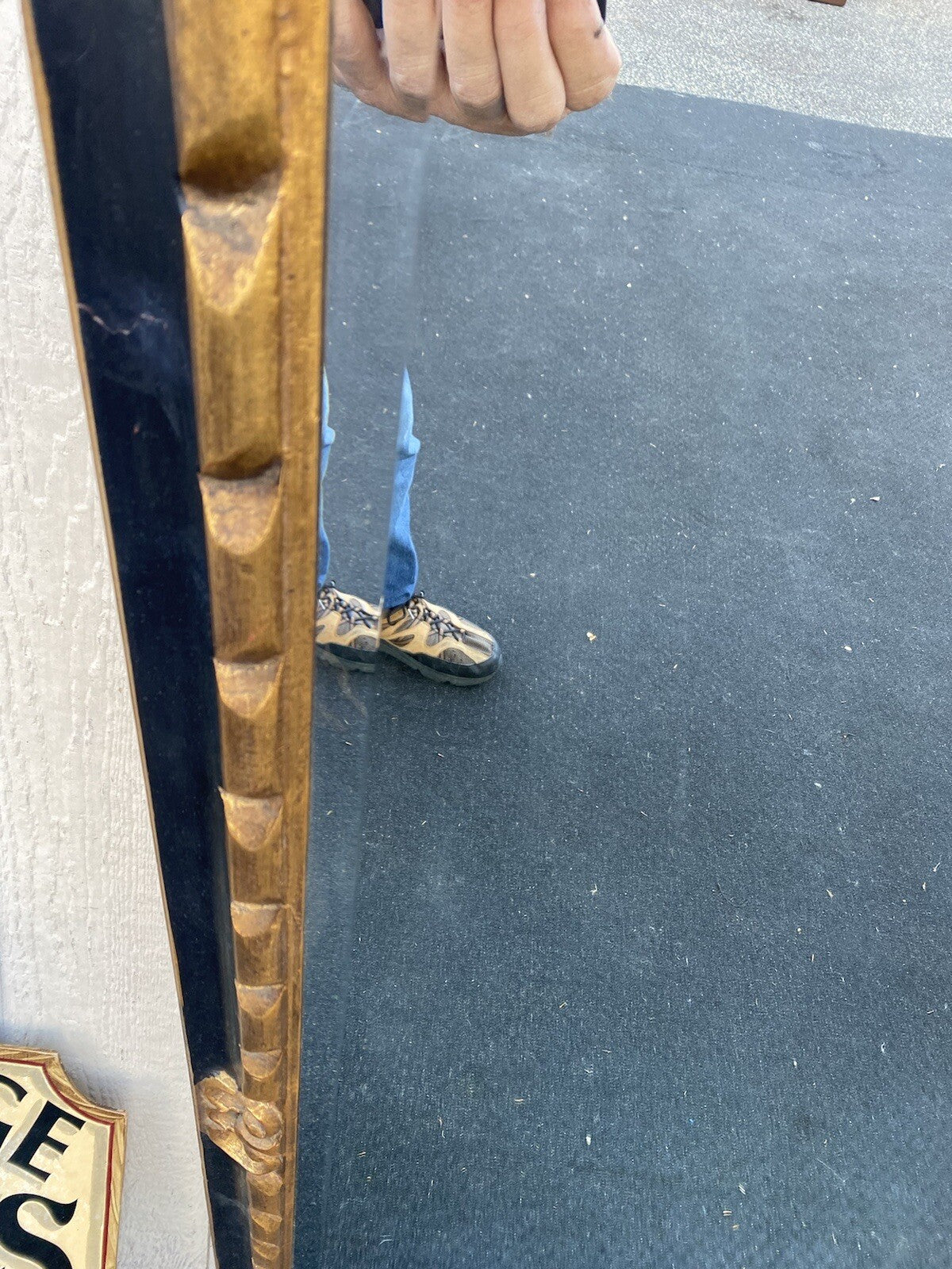 65378 FRIEDMAN BROTHERS  Gold Decorator Beveled  Mirror