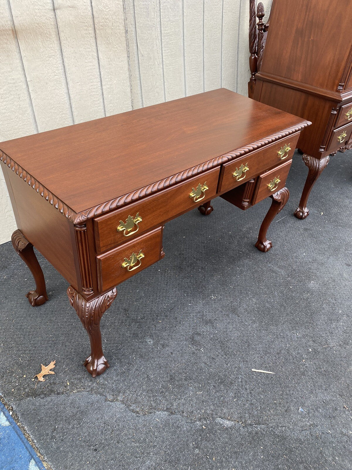 66073 Solid Mahogany Vanity Desk CUSTOM MADE