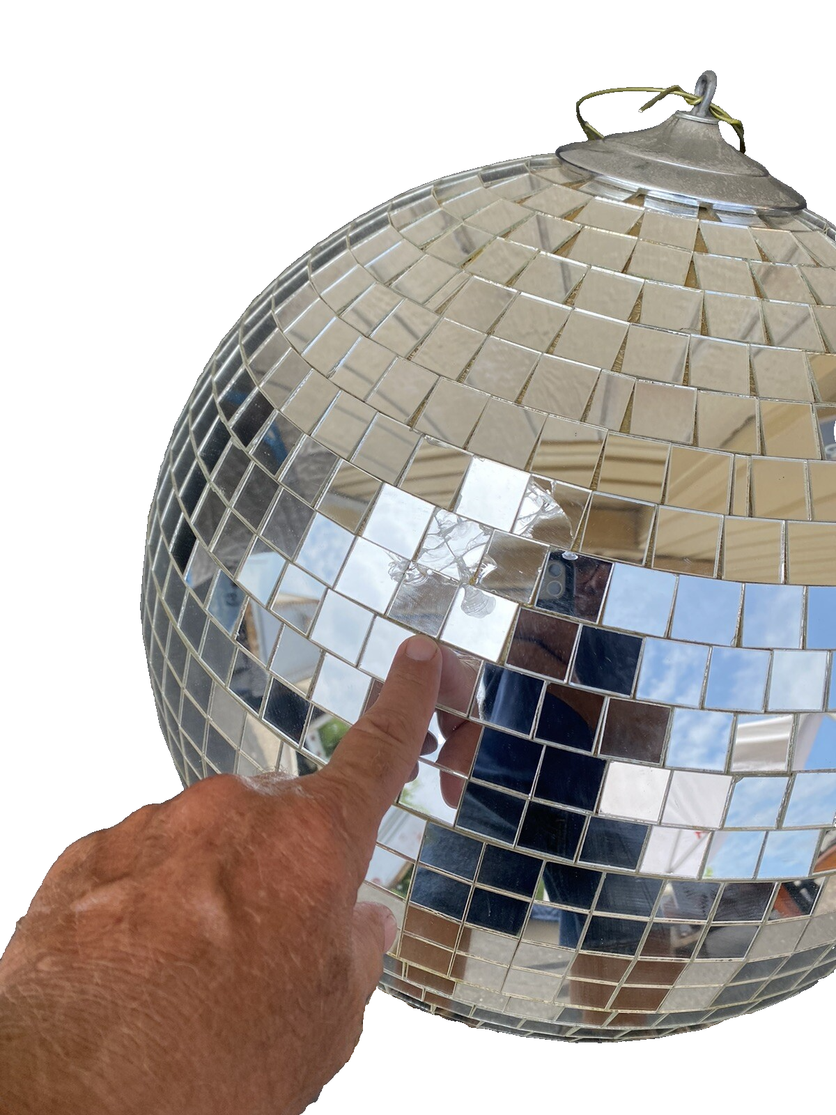 65925 Large Disco Ball Party Maker 1980 s  25 " round