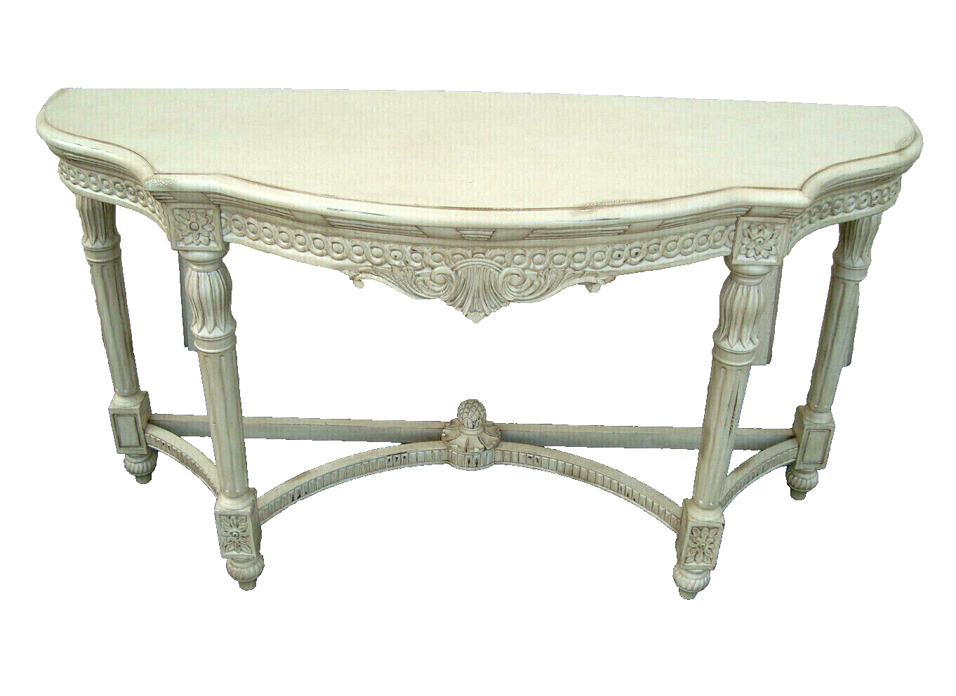 61432 Solid Wood Romantic Shabby Console Hall Table Stand