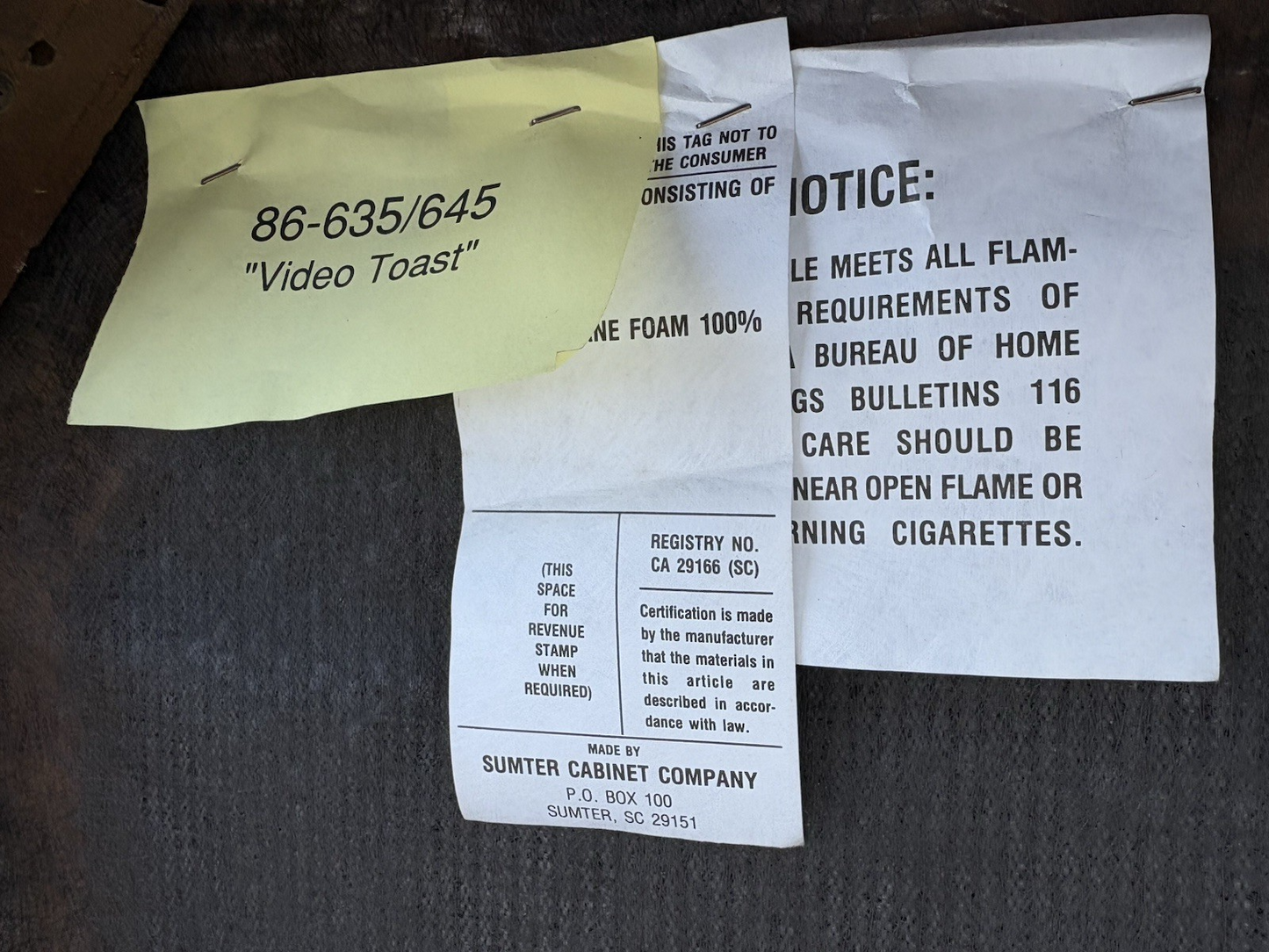 67163 Set of 8 Mahogany SUMTER Cabinet  Dining Chair s