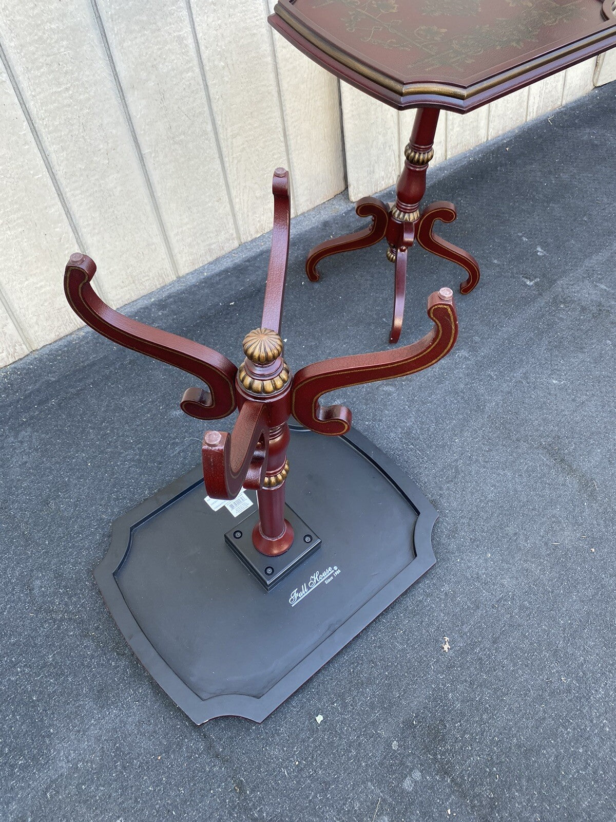 65716  Pair Decorator FULL HOUSE Furniture Decorator Lamp Table Stands