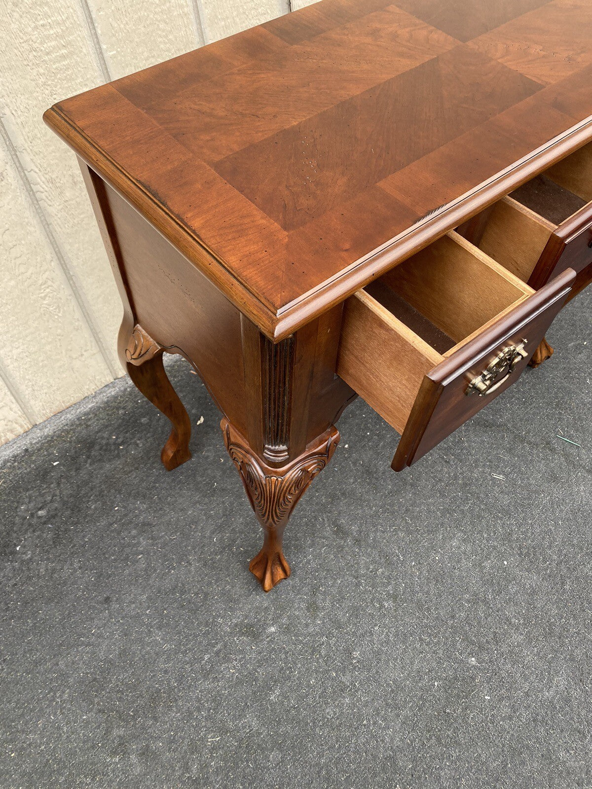 64851 Claw Foot Sideboard Server Console Cabinet