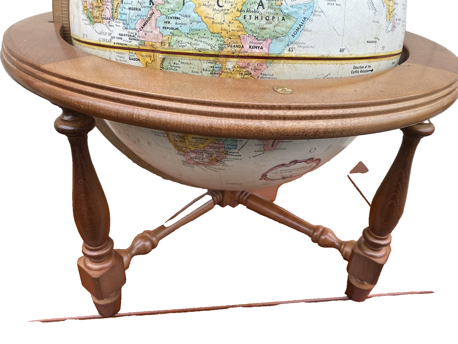 65193 REPLOGLE Table Top World Globe Atlas
