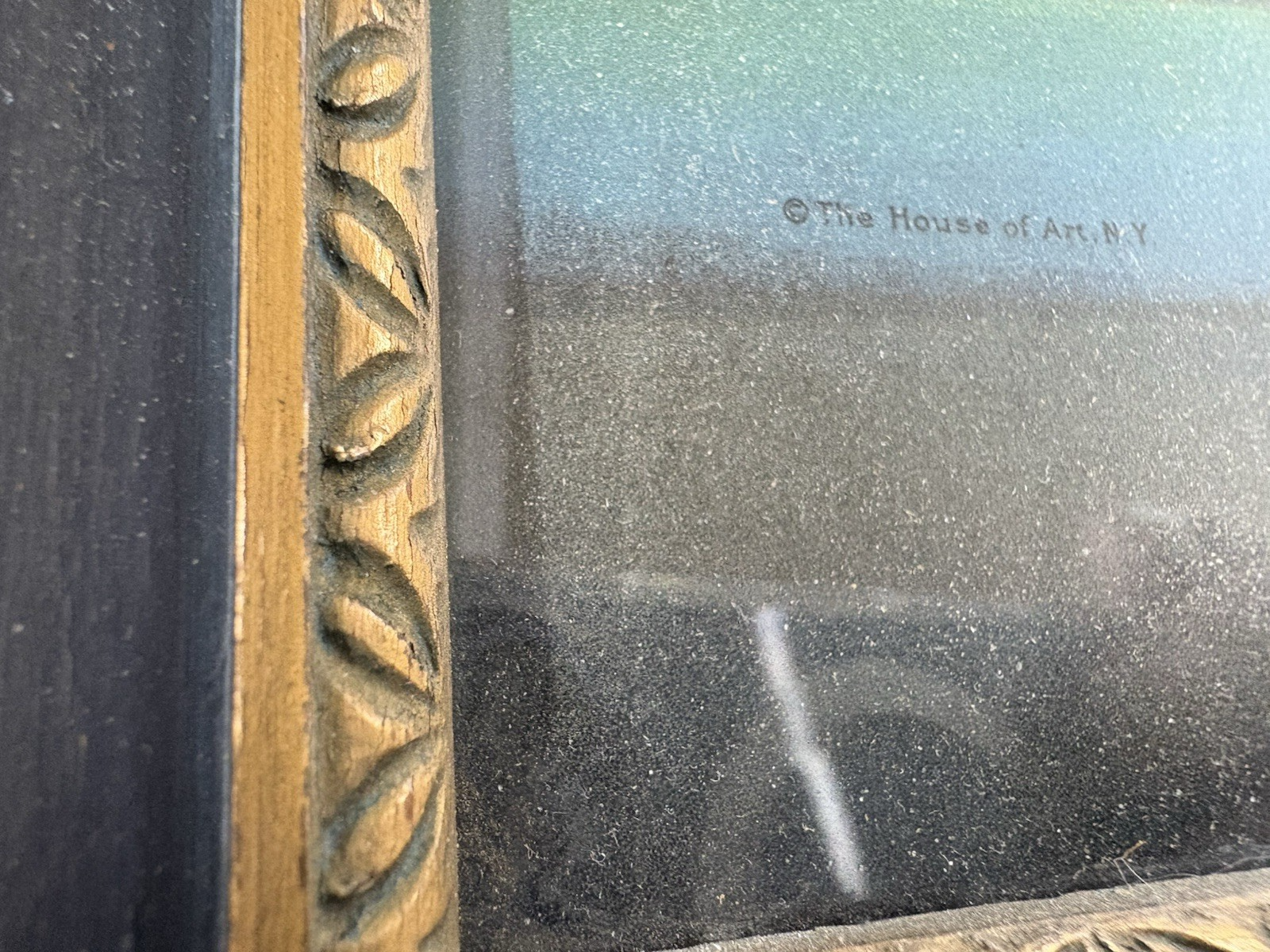 66780 Maxfield Parrish Print in Deco Picture Frame